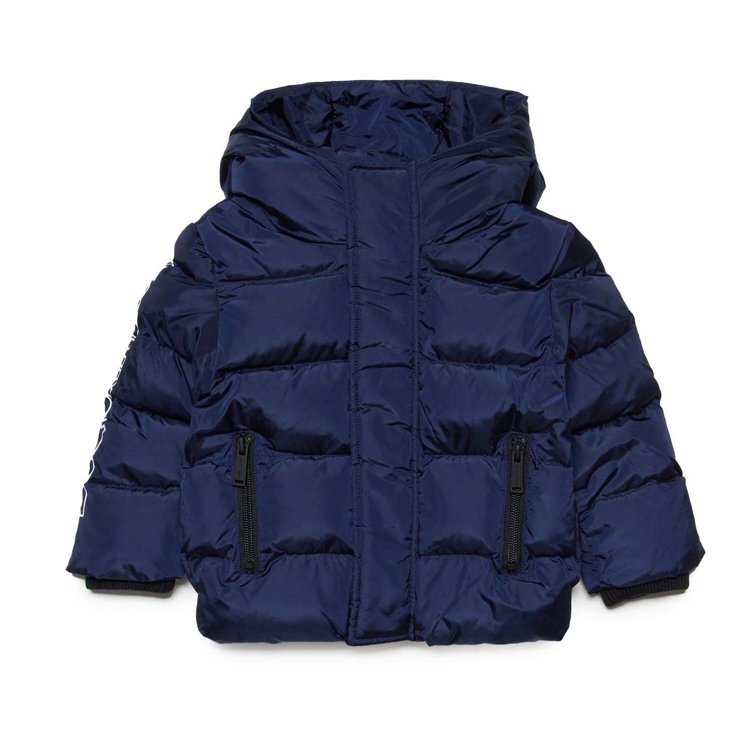 Giubbotto blu con logo Dsquared2 bianco Bimbo - annameglio.com abbigliamento moda