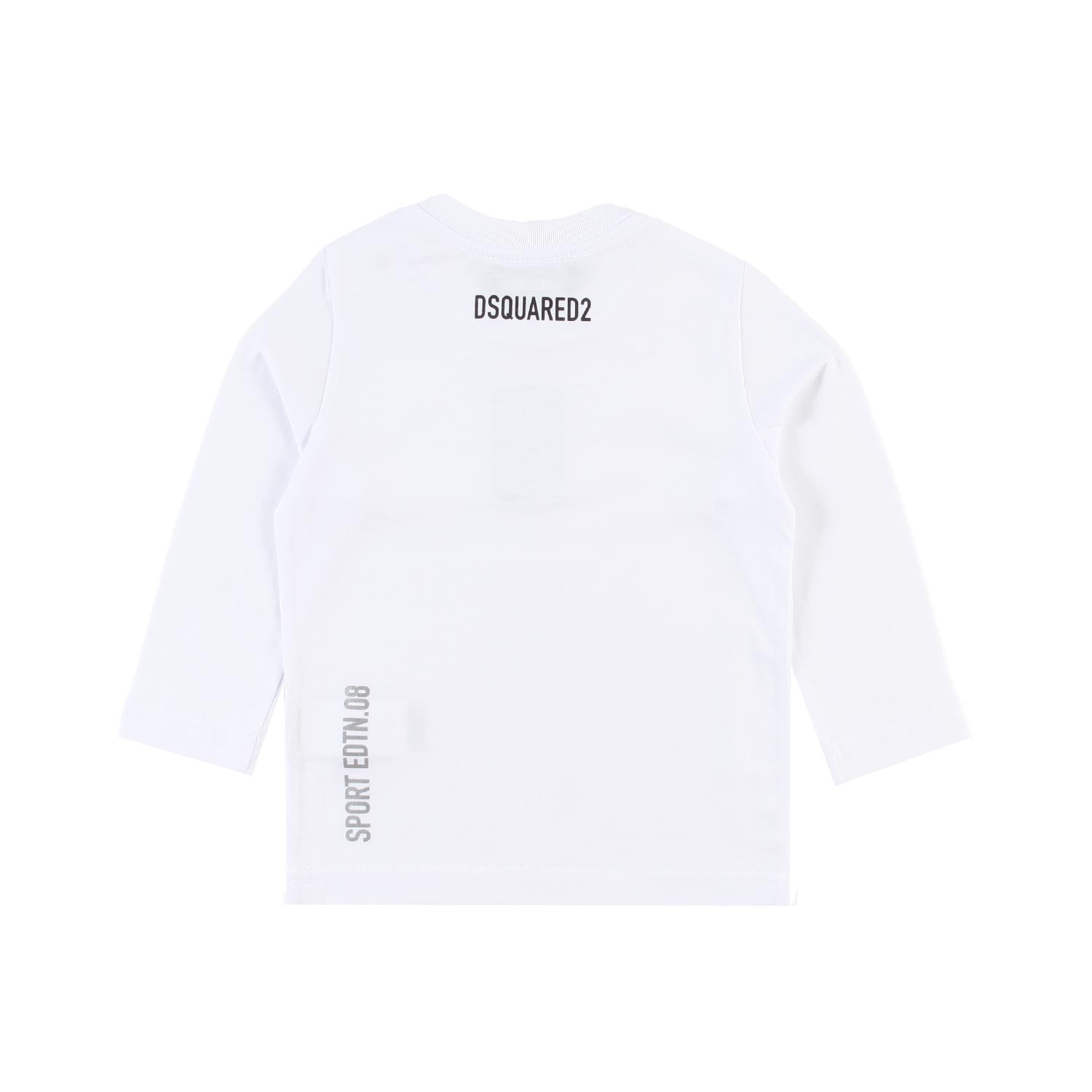 T-shirt lunga Dsq2 Edtn 08 bianca bimbo e bimba - annameglio.com abbigliamento moda