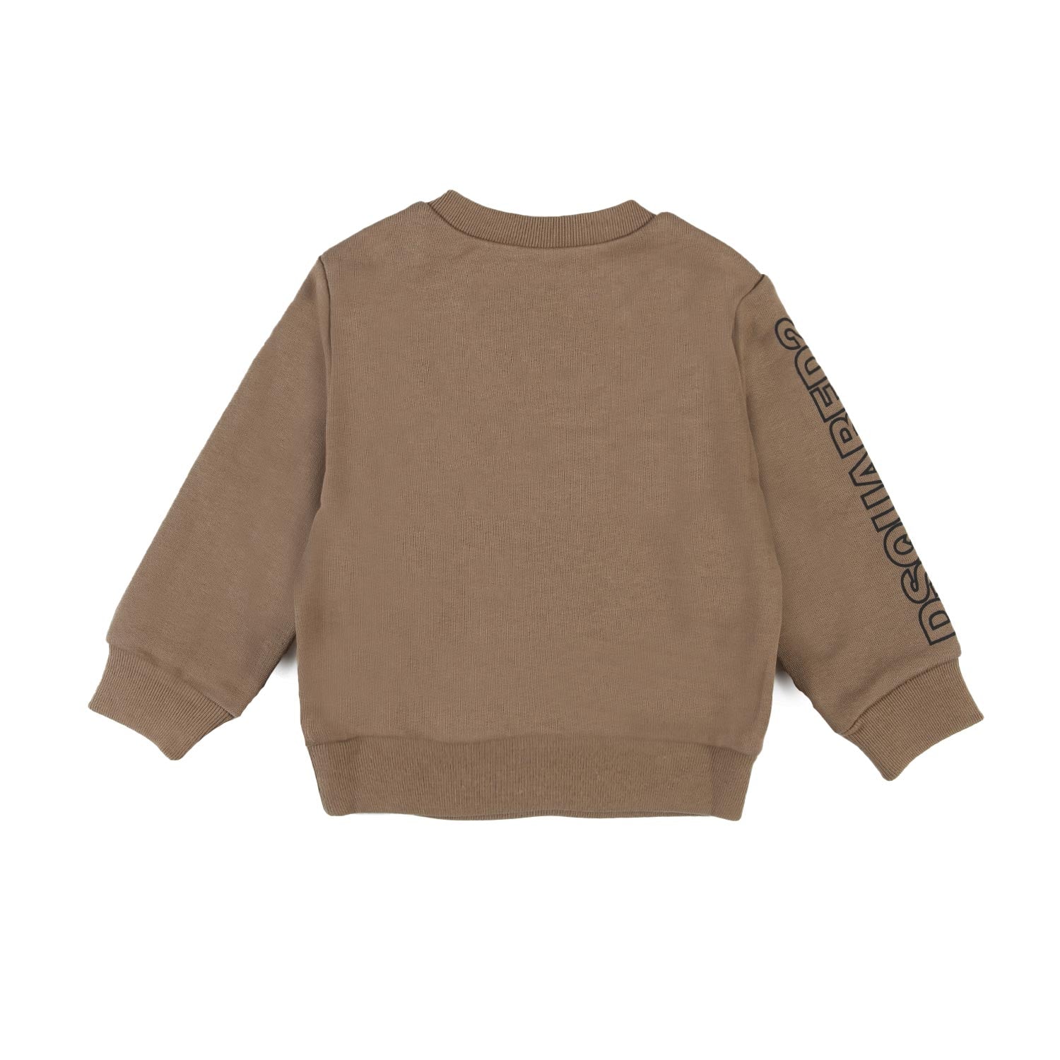 Felpa marrone con logo Dsquared2 nero bimbo - annameglio.com abbigliamento moda