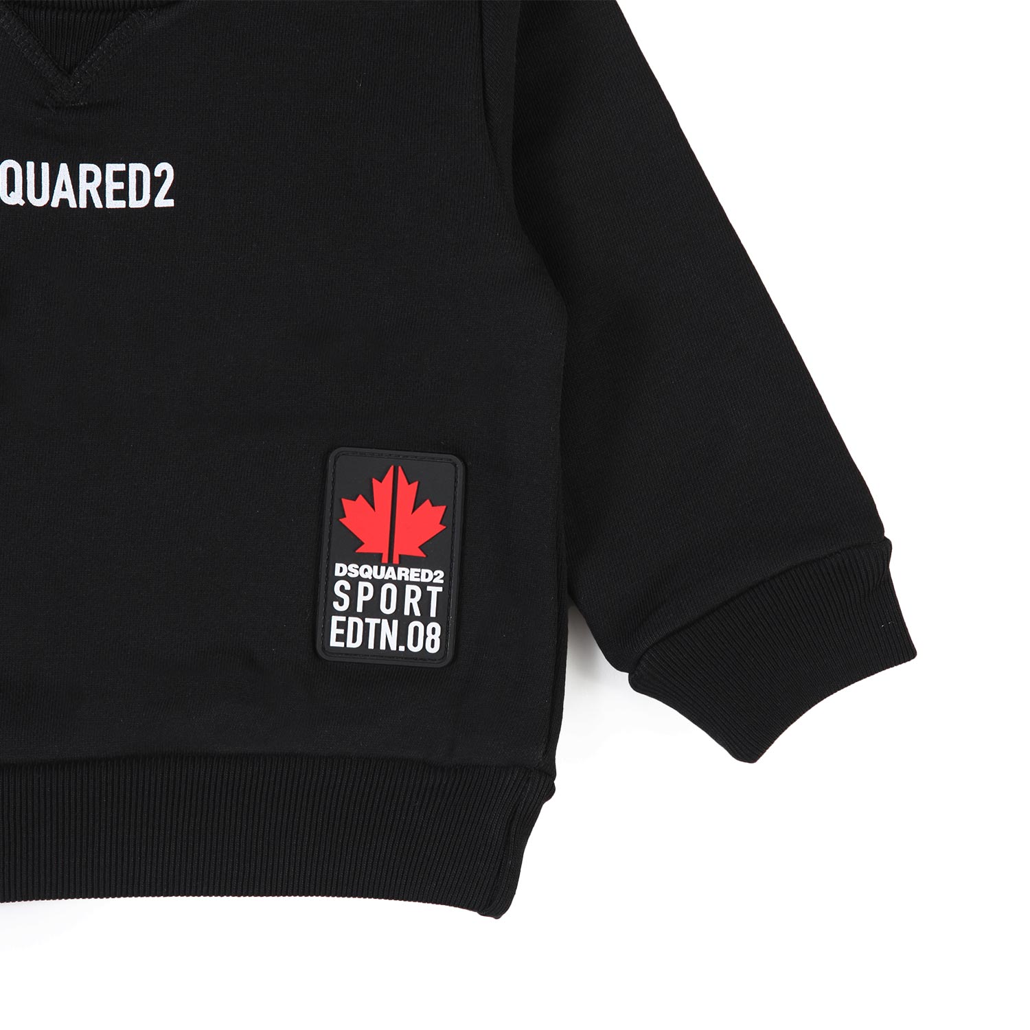 Felpa Dsq2 Edtn 08 nera bimbo e bimba - annameglio.com abbigliamento moda