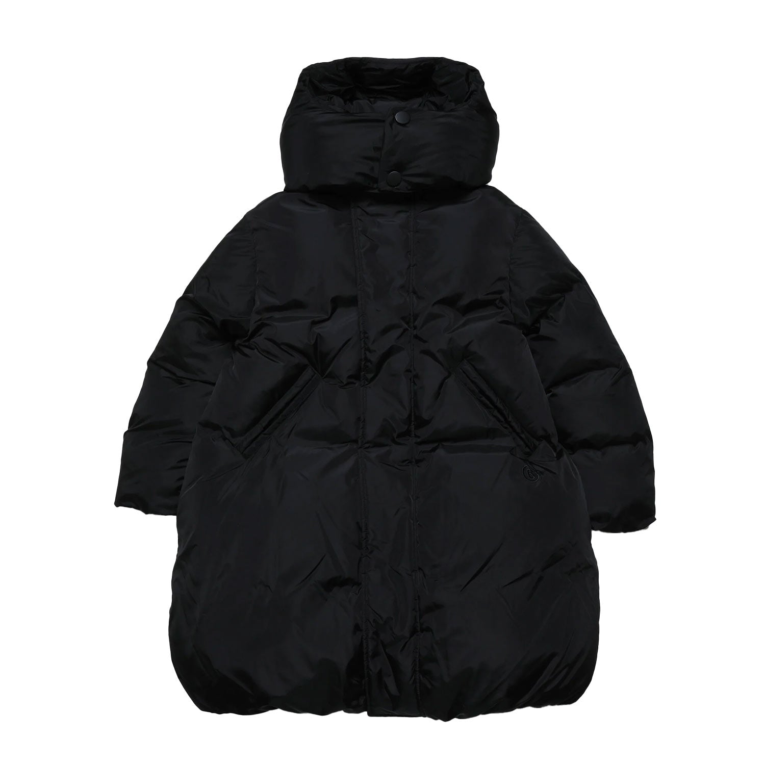 Giubbotto lungo unisex MM6 nero con cappuccio - annameglio.com abbigliamento moda