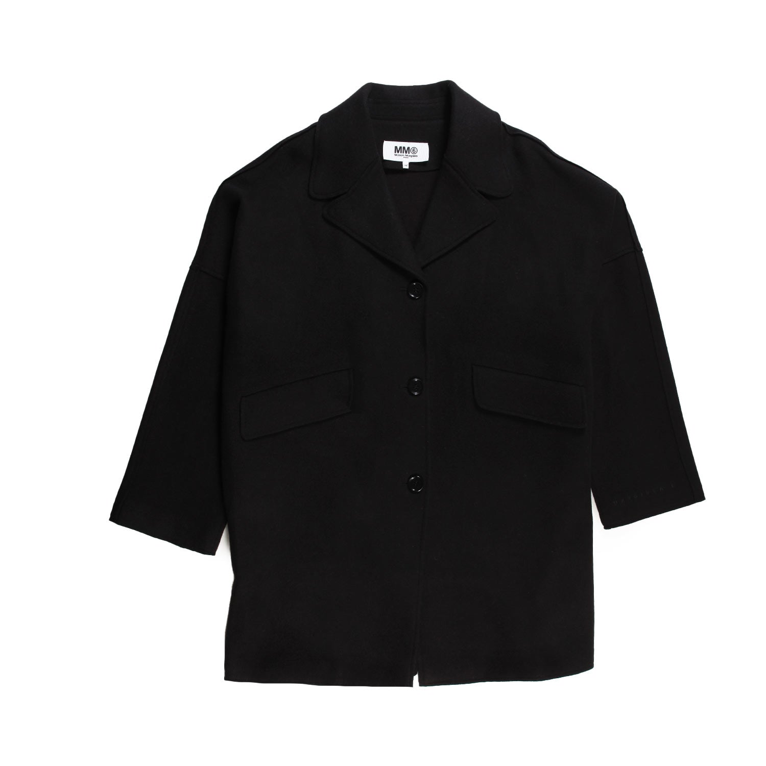 Cappotto MM6 nero bambina e ragazza - annameglio.com abbigliamento moda