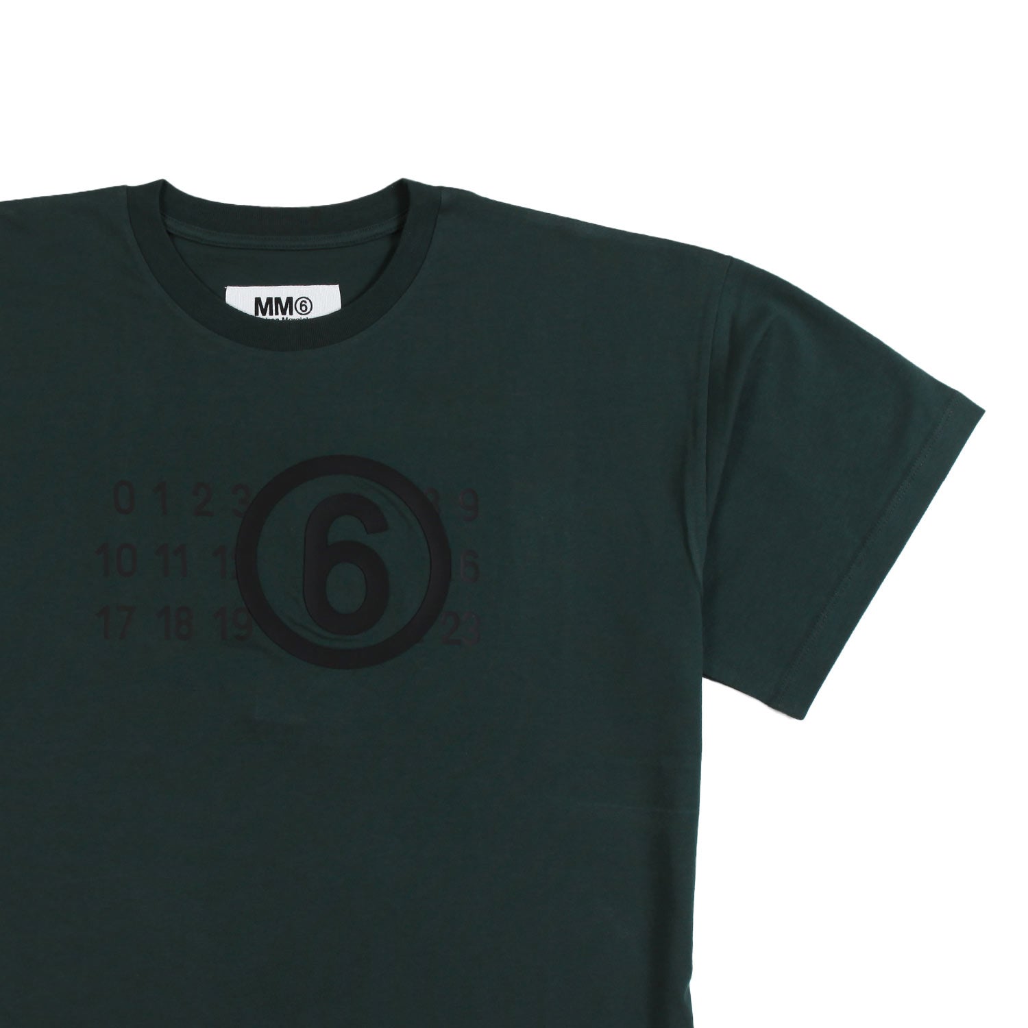 T-shirt MM6 verde scuro Bambina e Ragazza - annameglio.com abbigliamento moda