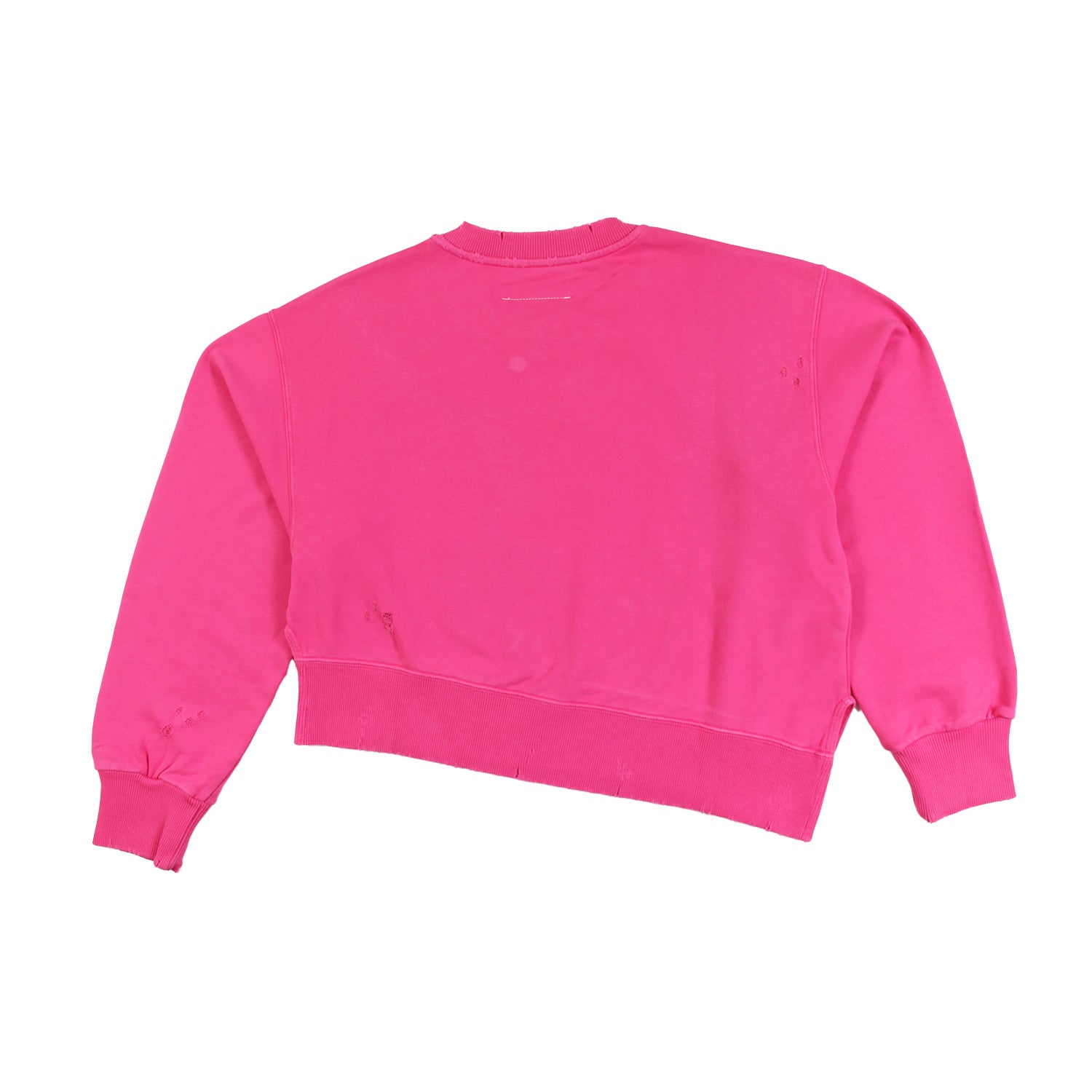 Felpa cropped MM6 fucsia Bambina e Ragazza - annameglio.com abbigliamento moda