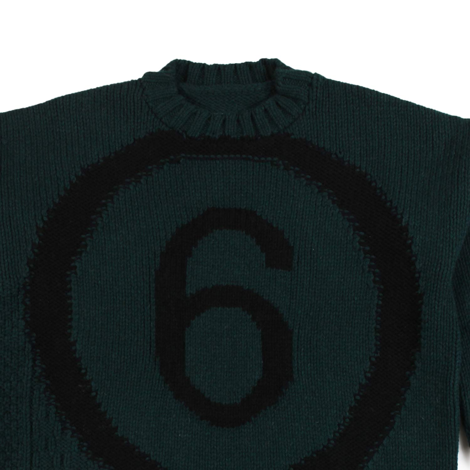 Maglione oversize MM6 verde scuro - annameglio.com abbigliamento moda