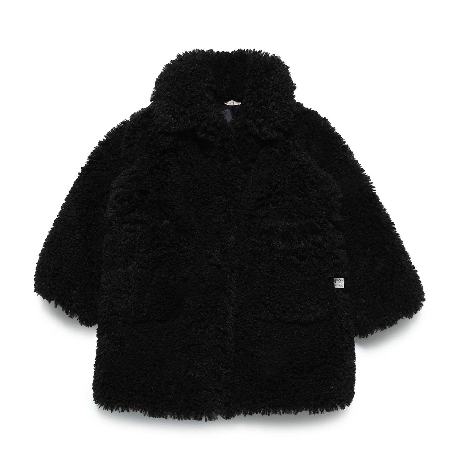Cappotto ecopelliccia N21 nero Bambina Teenager - annameglio.com abbigliamento moda