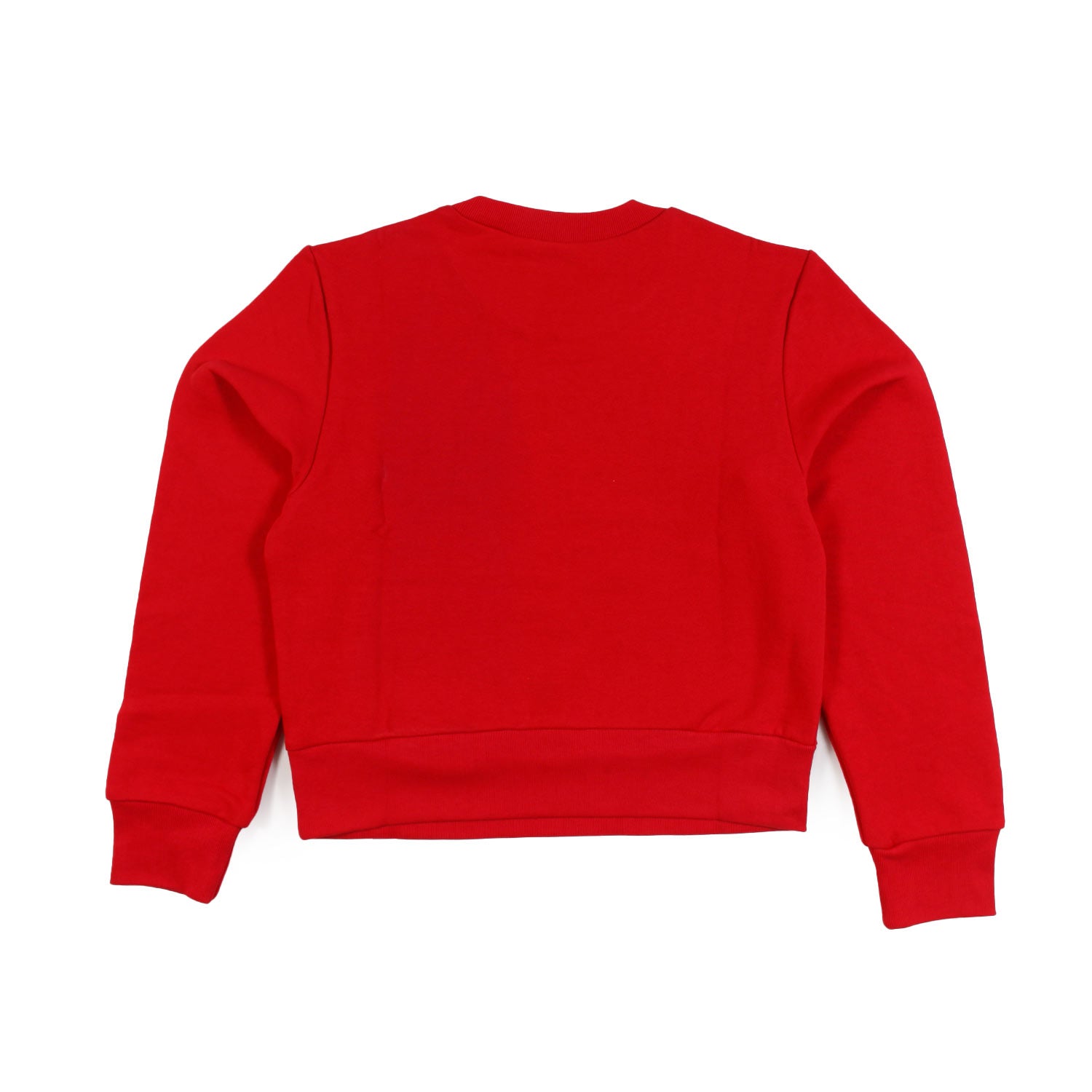 Red cropped sweatshirt with pink N21 logo - annameglio.com abbigliamento moda