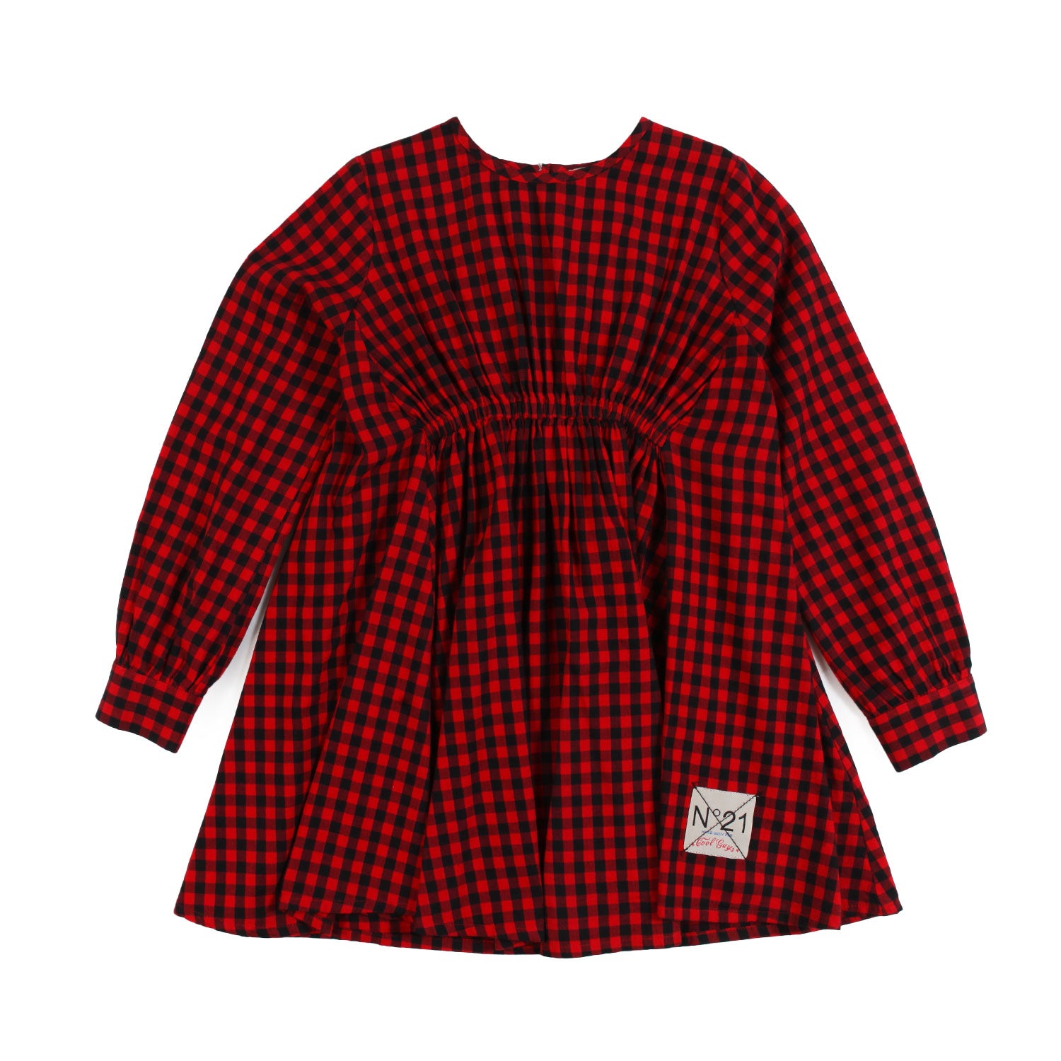 Vestito chemisier N21 rosso e nero bambina - annameglio.com abbigliamento moda