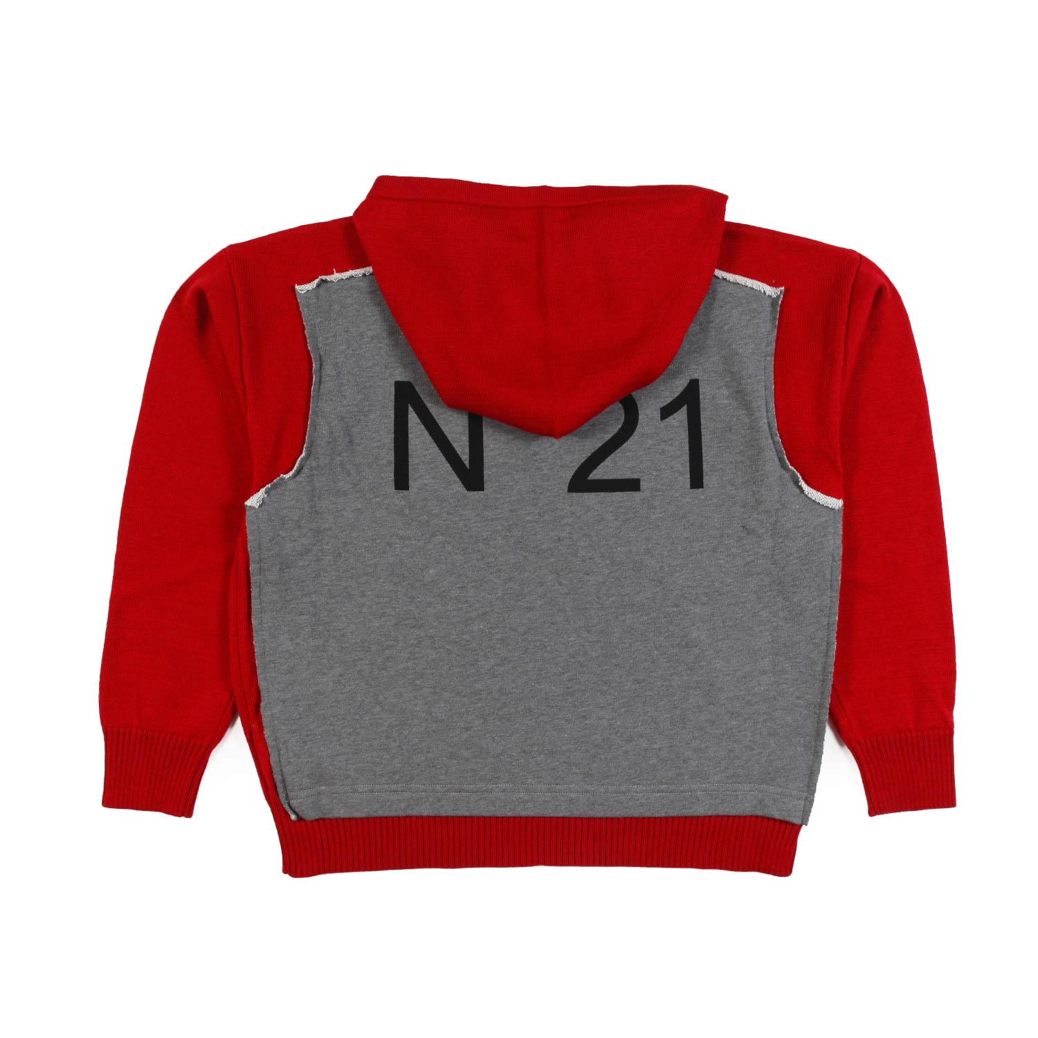 Maglione N21 rosso con cappuccio bambina teenager - annameglio.com abbigliamento moda
