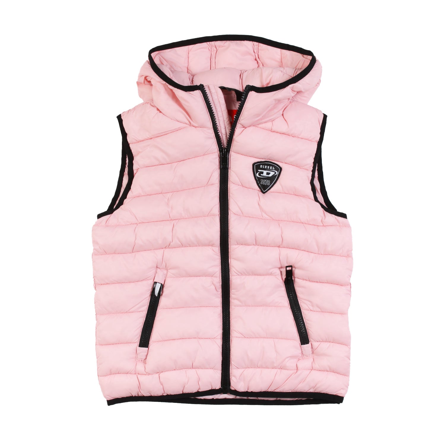 Gilet Diesel Jakop rosa e nero Bambina e Teenager - annameglio.com abbigliamento moda