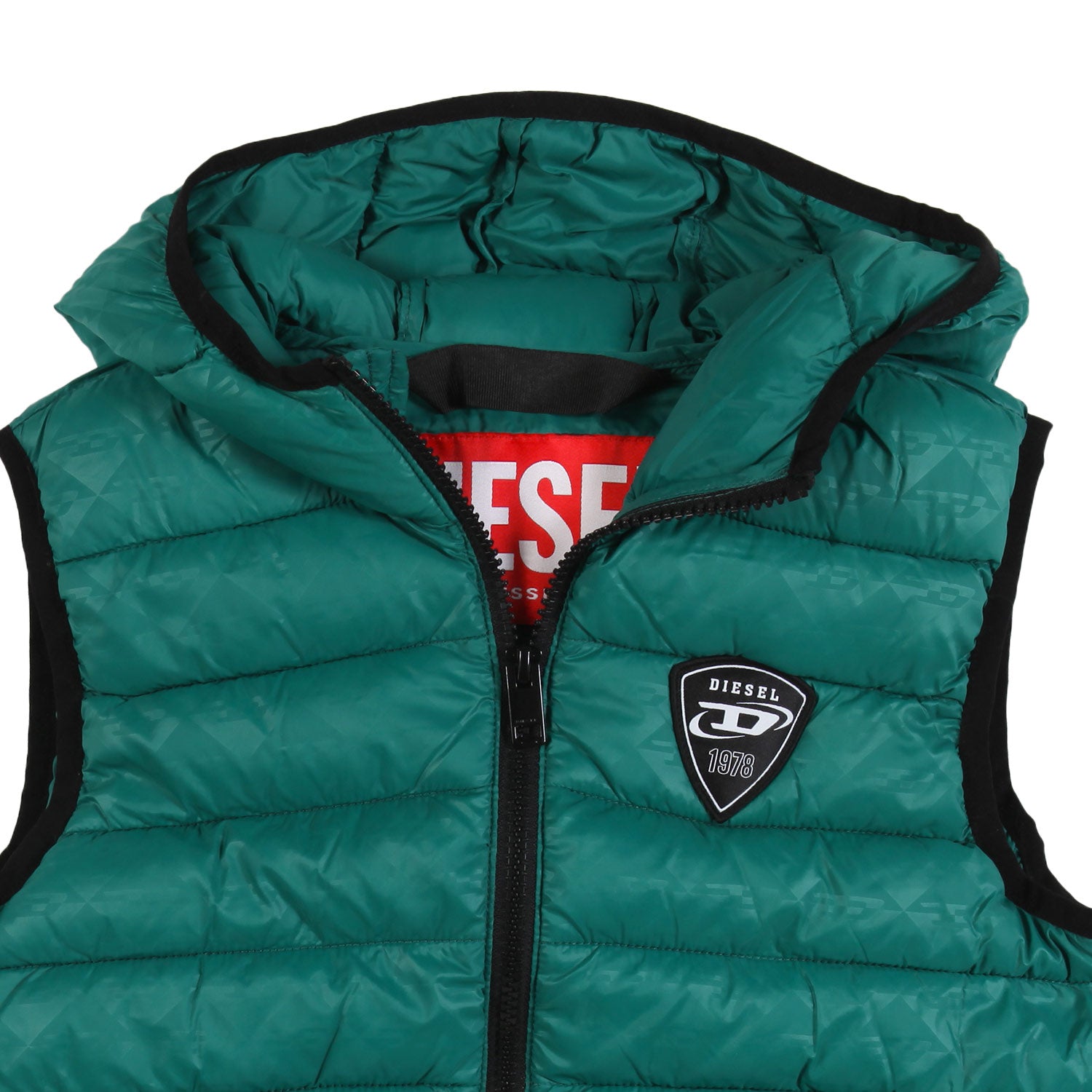 GILET DIESEL JAKOP VERDE E NERO UNISEX - annameglio.com abbigliamento moda