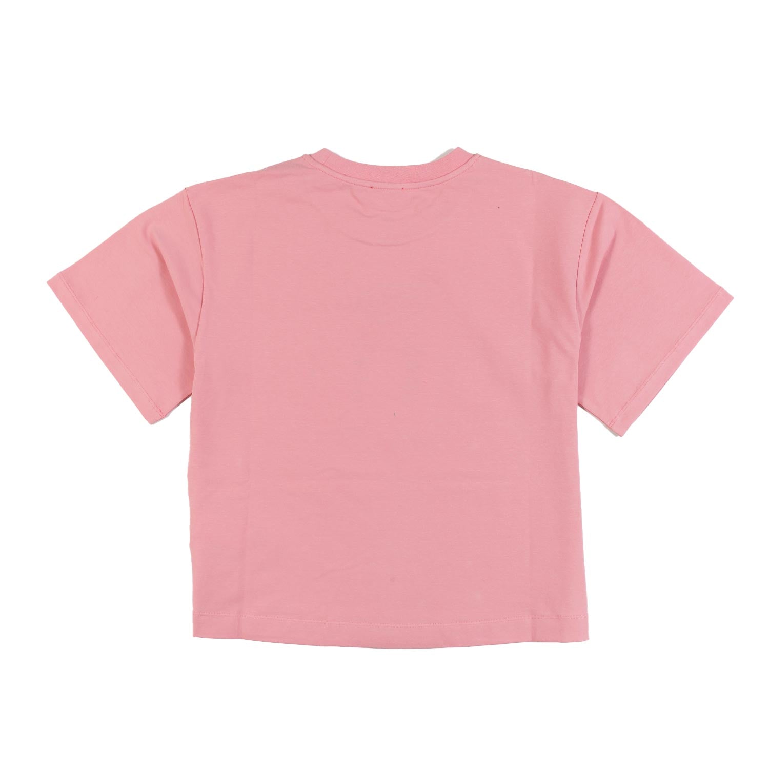 T-shirt Tnisse rosa con logo fucsia glitter - annameglio.com abbigliamento moda