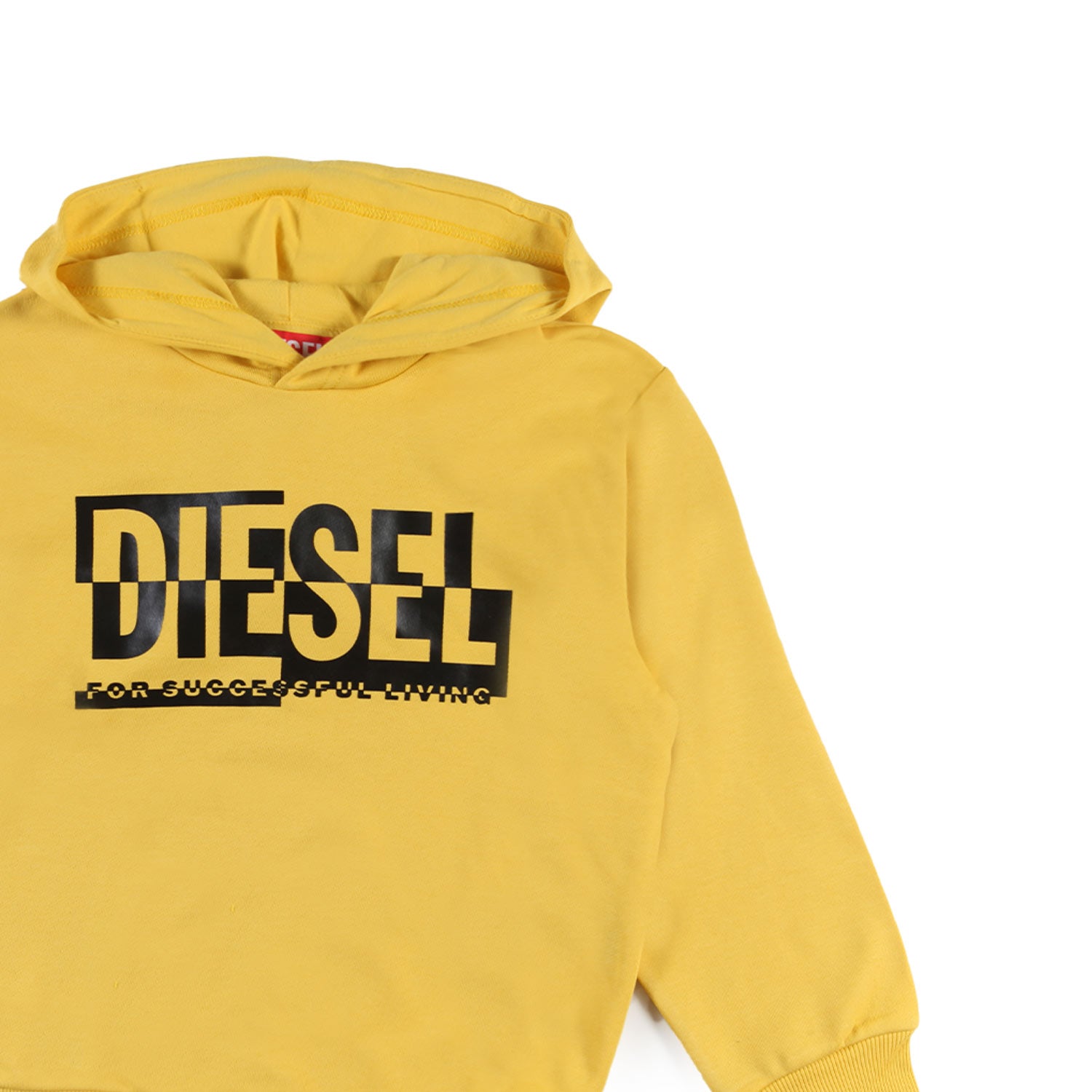 Felpa hoodie Spen gialla con logo nero - annameglio.com abbigliamento moda