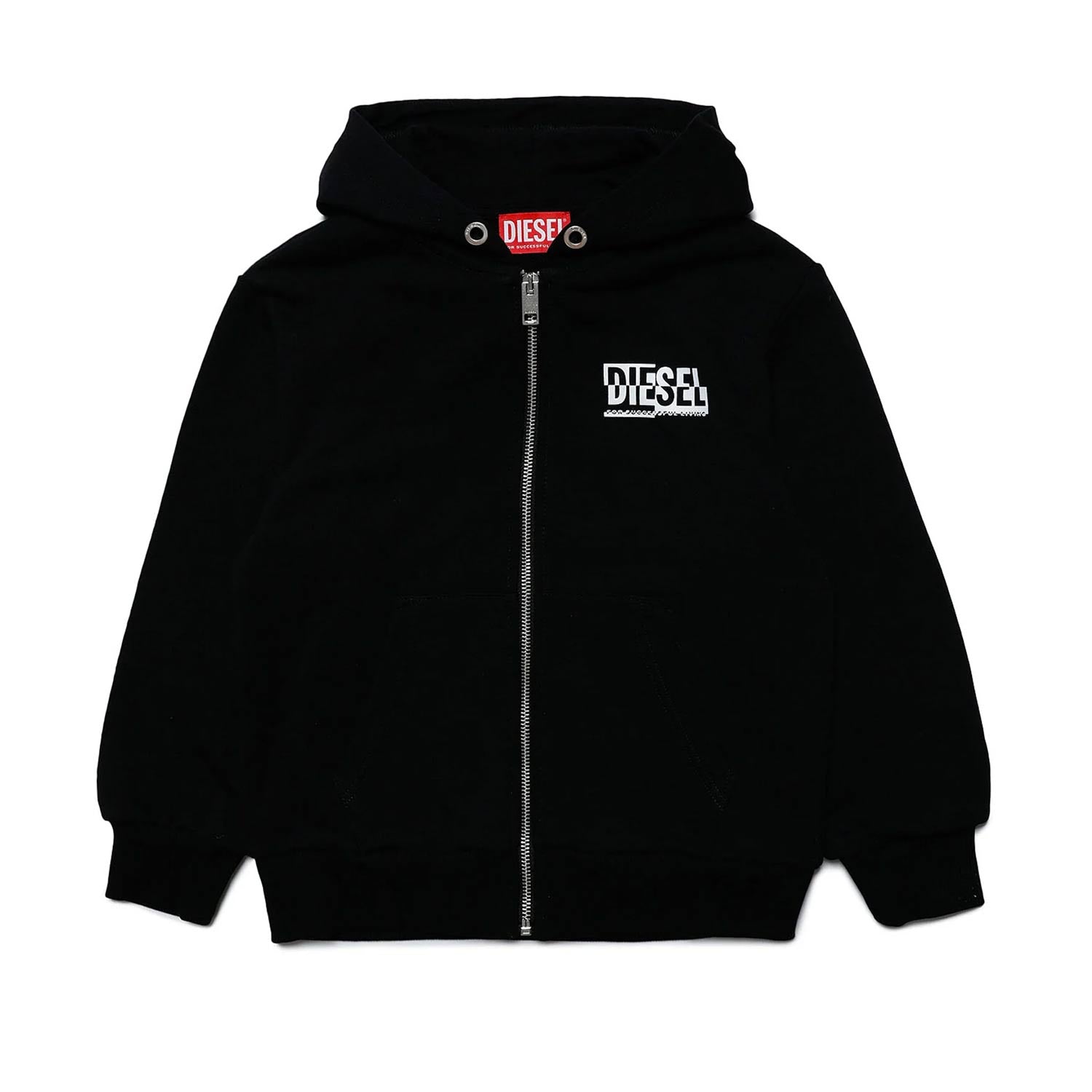 Felpa hoodie Spone nera con loghi bianchi - annameglio.com abbigliamento moda