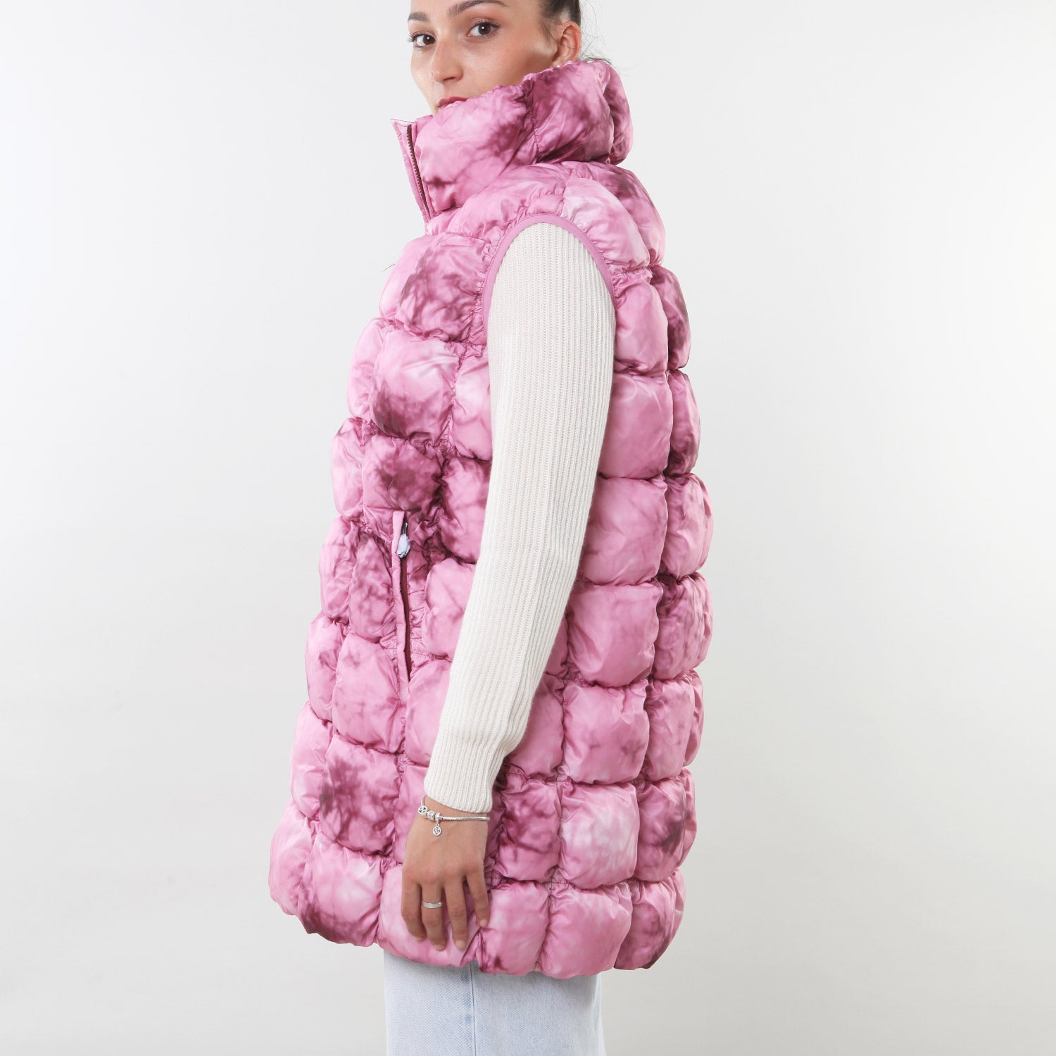 Gilet J-Melly rosa sfumato Rgazza - annameglio.com abbigliamento moda