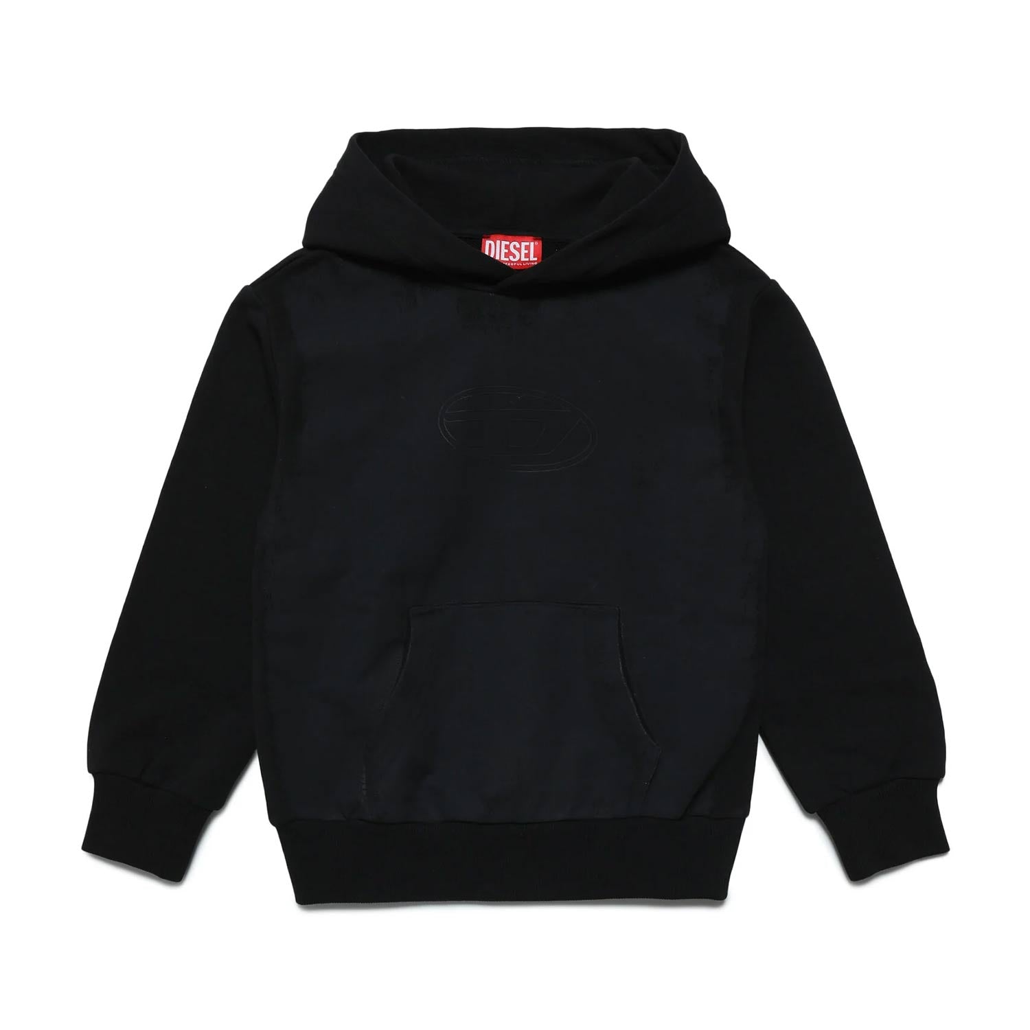 FelpaSummere5 nera con maxi stampa antracite - annameglio.com abbigliamento moda