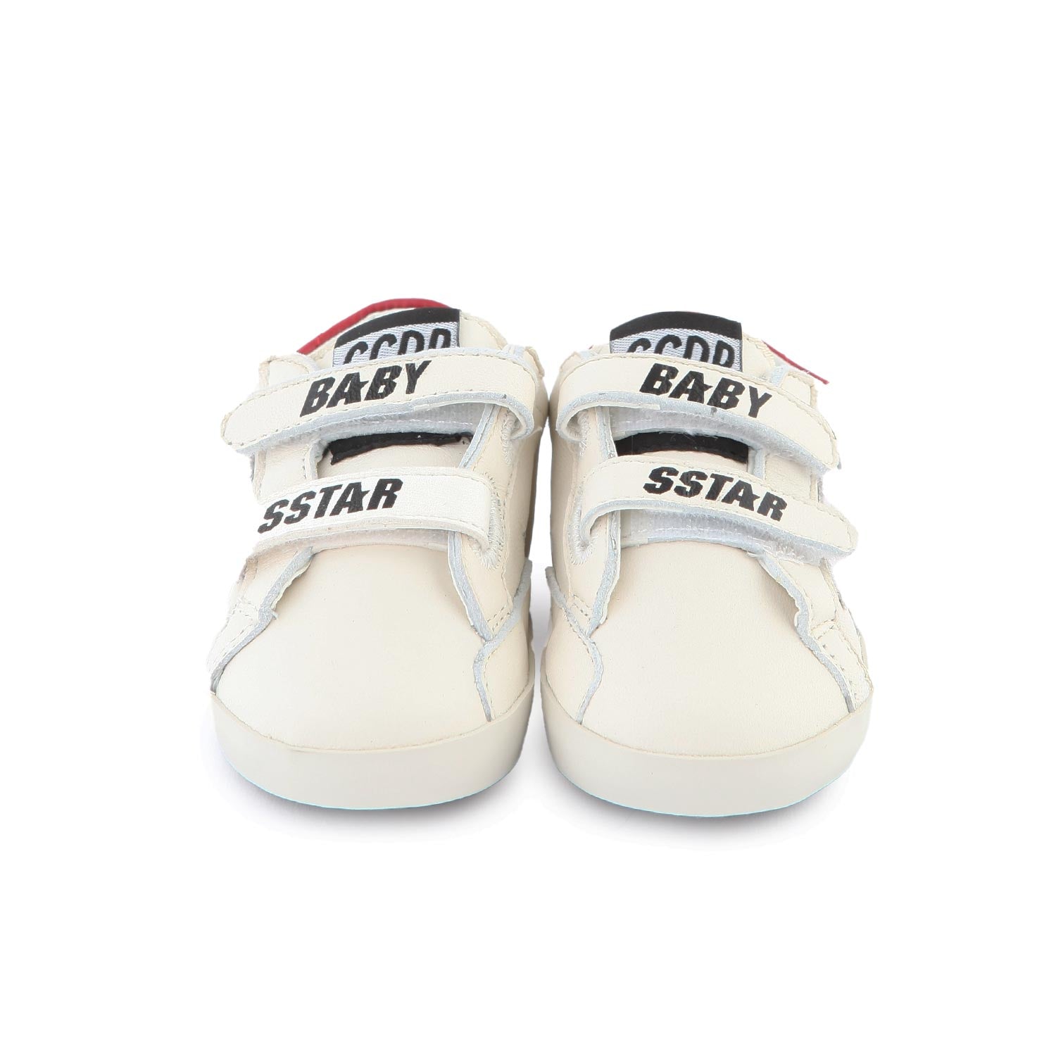 SNEAKER BABY SSTAR BIANCA CON DETTAGLIO ROSSO - annameglio.com abbigliamento moda