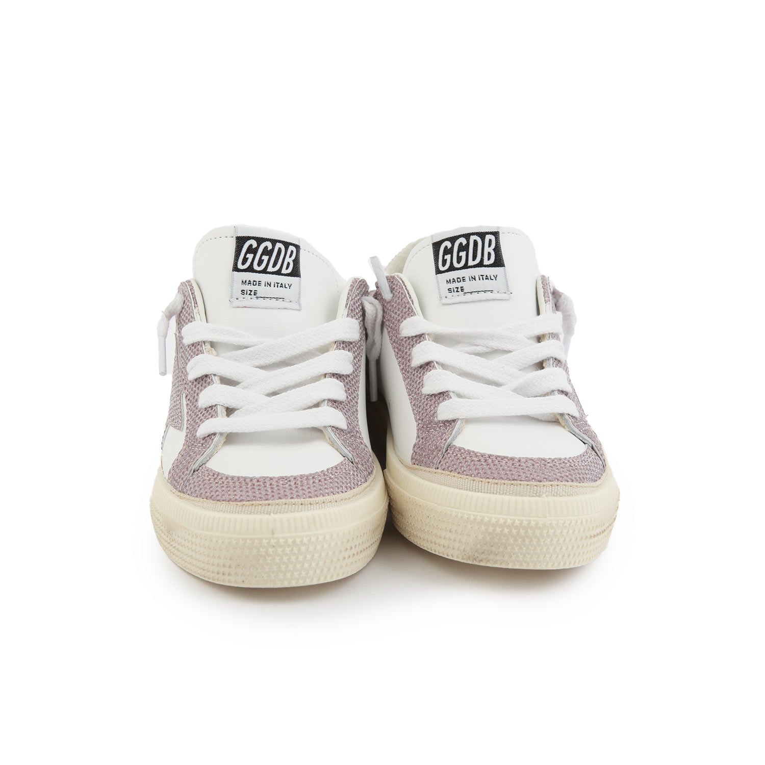 SNEAKER MAY GLITTER BIANCA E ROSA BAMBINA - annameglio.com abbigliamento moda