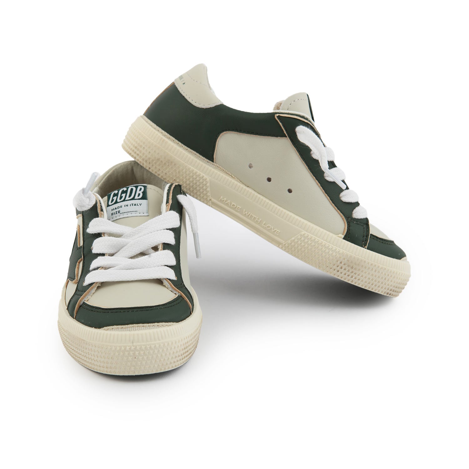 SNEAKER MAY UNISEX VERDE E BIANCA BAMBINO - annameglio.com abbigliamento moda