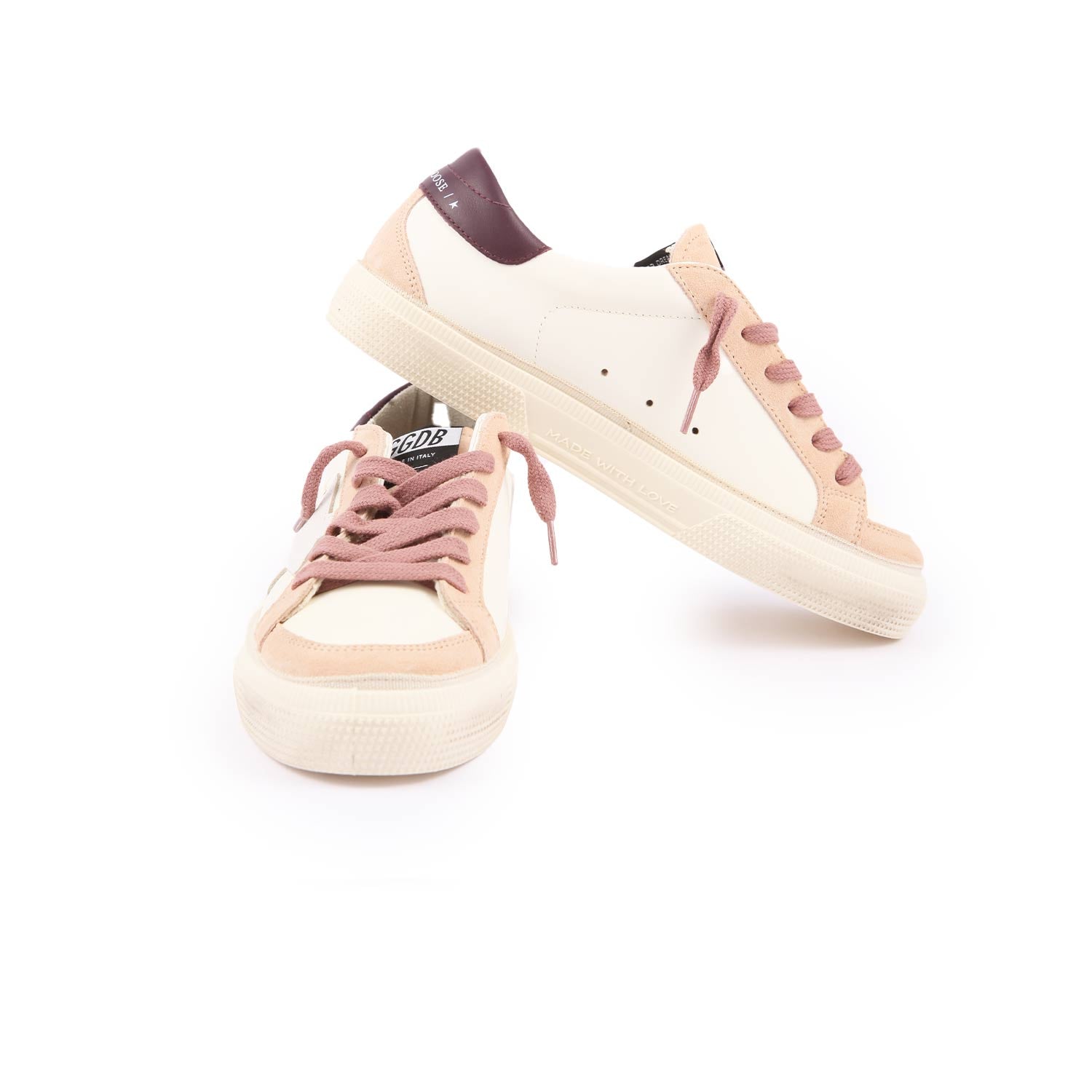 SNEAKER MAY BIANCA, ROSA E PRUGNA RAGAZZA - annameglio.com abbigliamento moda