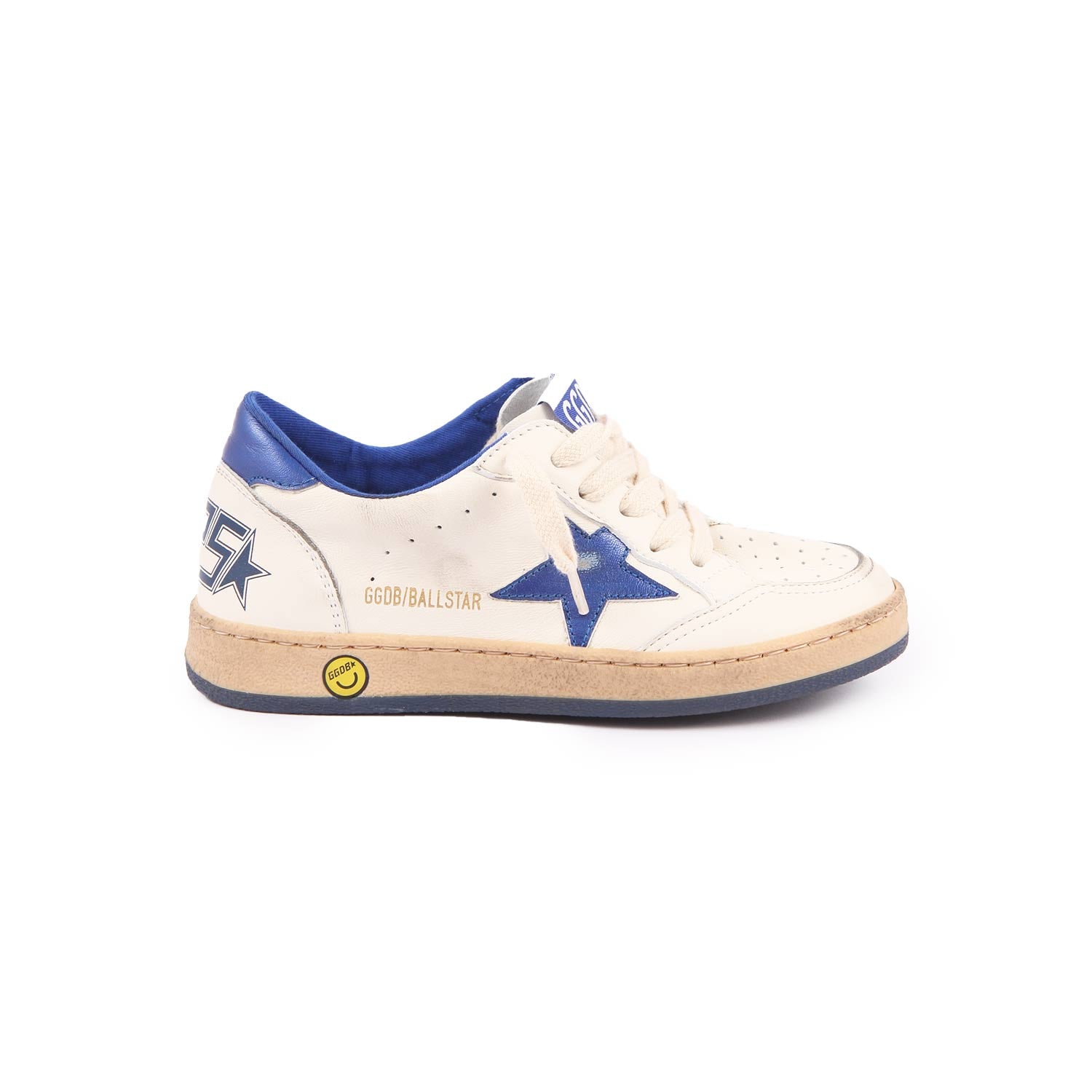 SNEAKER BALL STAR UNISEX BIANCA E BLU JUNIOR - annameglio.com abbigliamento moda