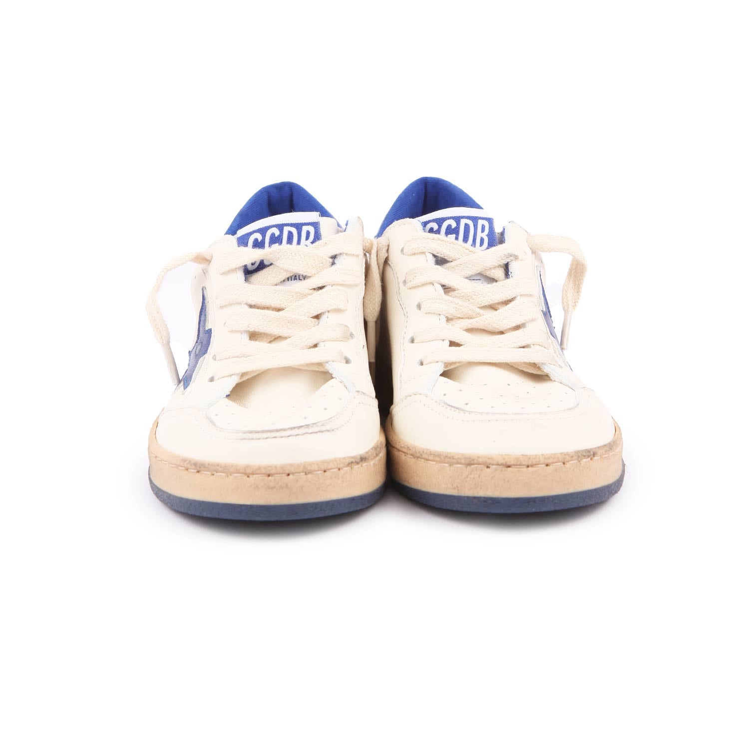 SNEAKER BALL STAR UNISEX BIANCA E BLU JUNIOR - annameglio.com abbigliamento moda