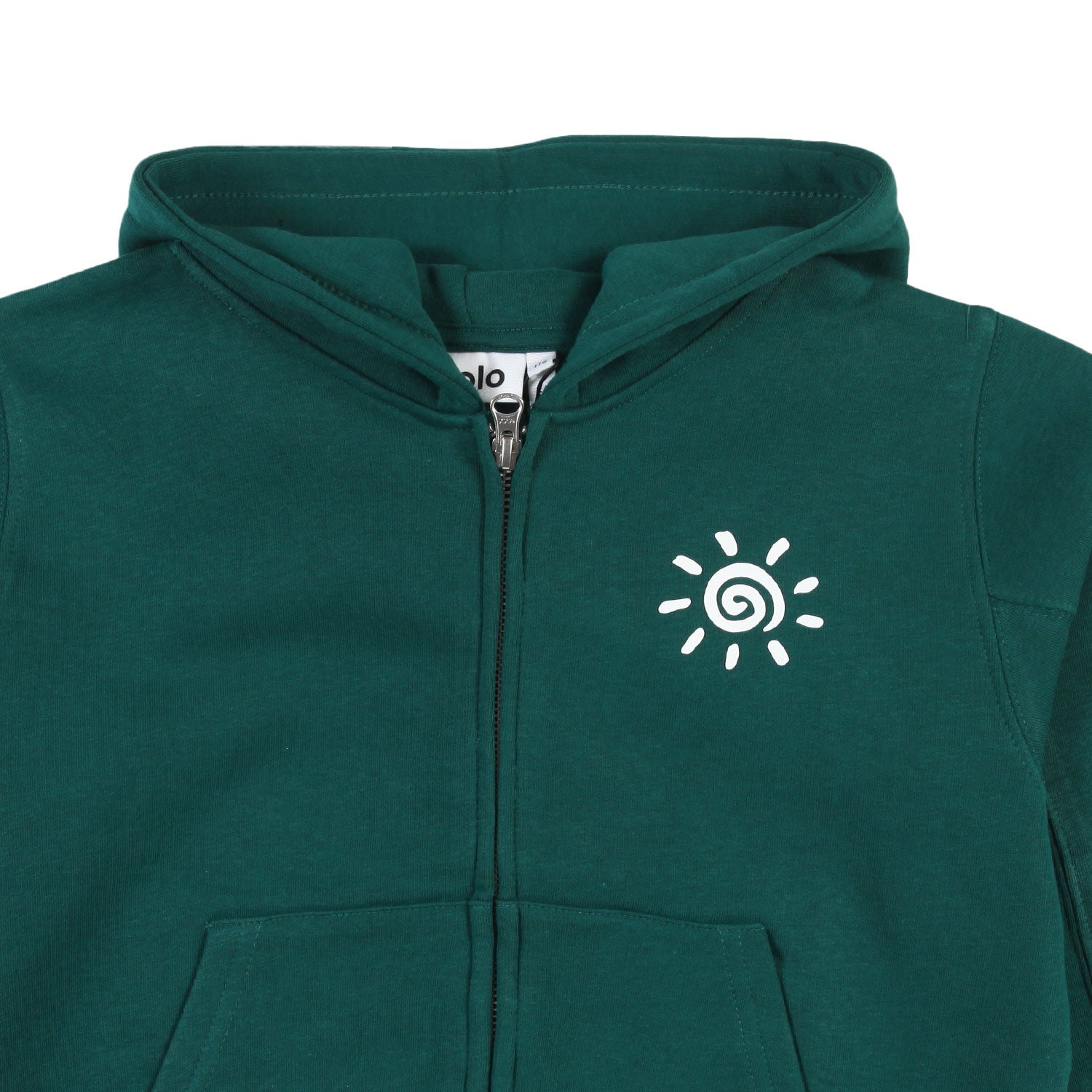 Felpa Mazz verde foresta con cappuccio - annameglio.com abbigliamento moda