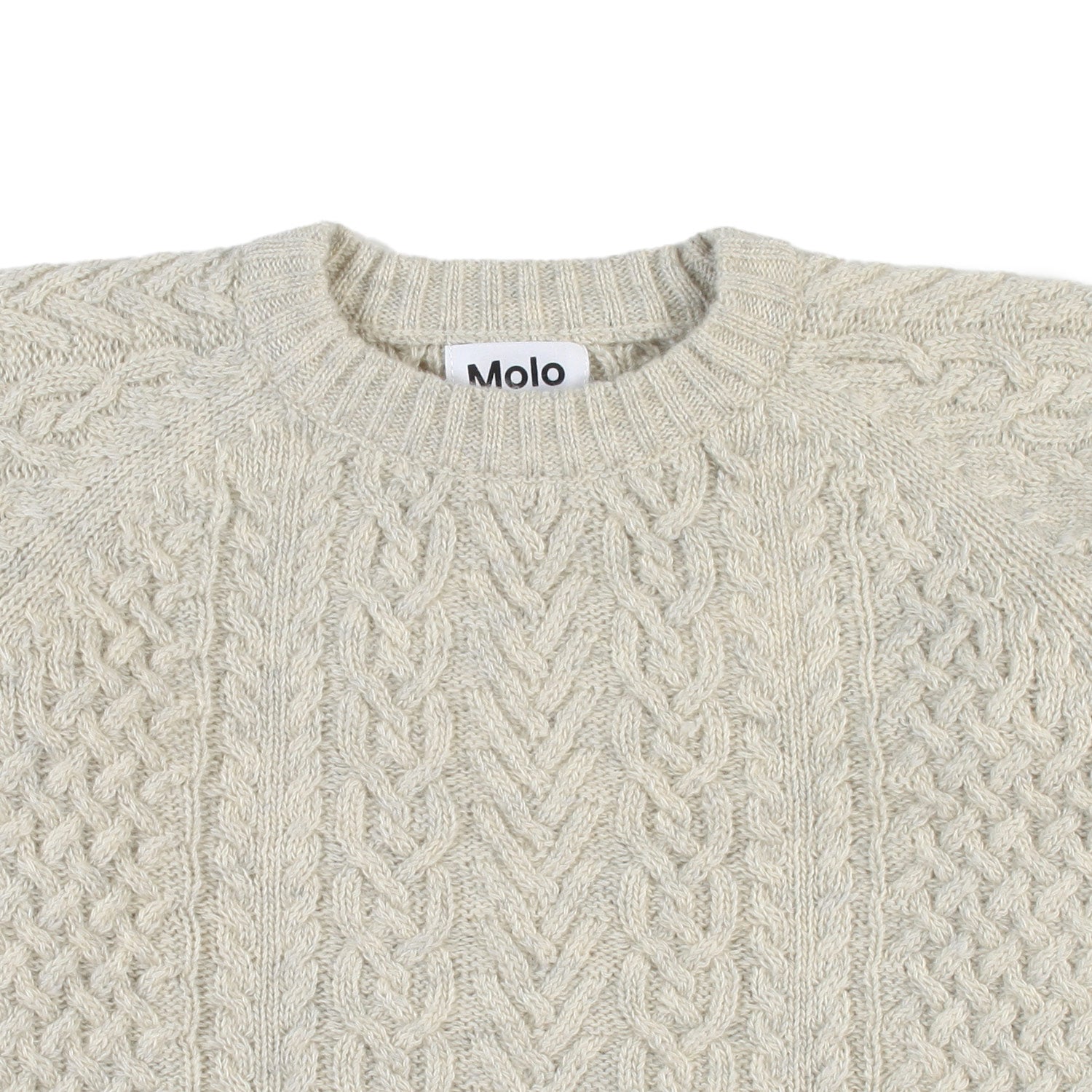 Maglione unisex Birk ecru chiaro melange - annameglio.com abbigliamento moda