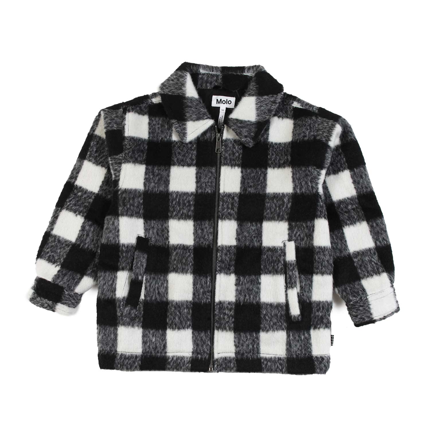 Giacca camicia Hasse bianca e nera a quadri - annameglio.com abbigliamento moda