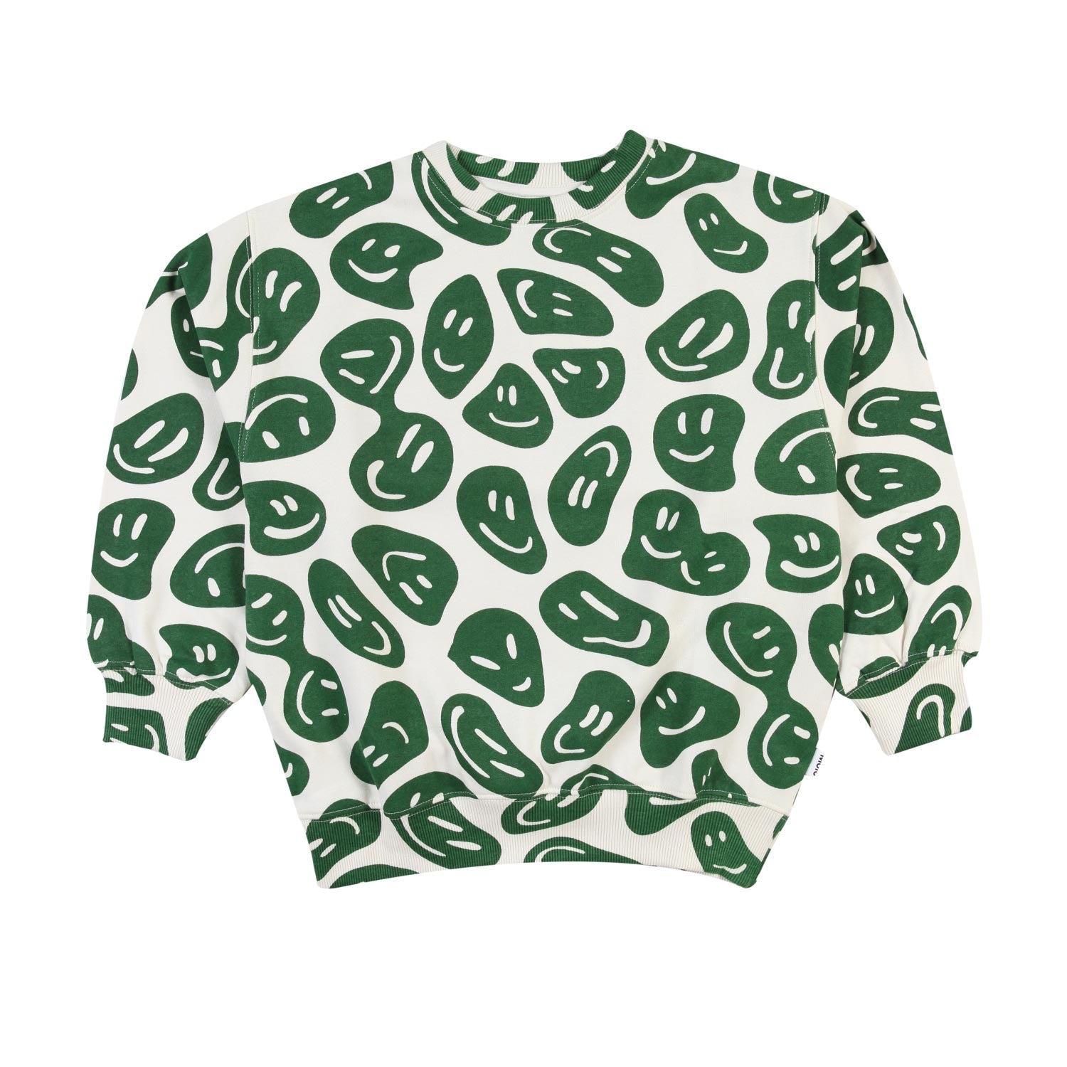 Felpa Monti unisex panna con Smile verdi - annameglio.com abbigliamento moda