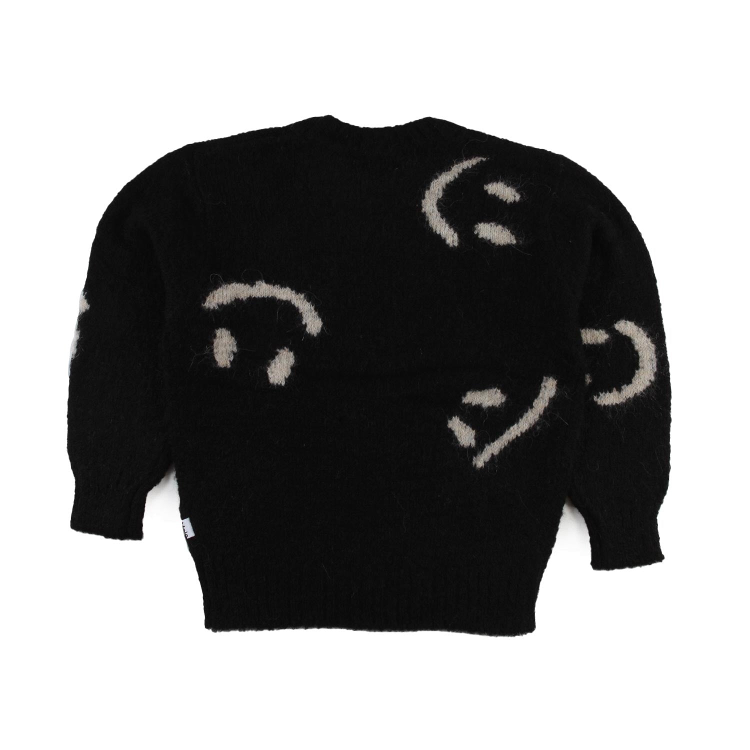 Maglione Molo nero con smile panna Bambina Ragazza - annameglio.com abbigliamento moda