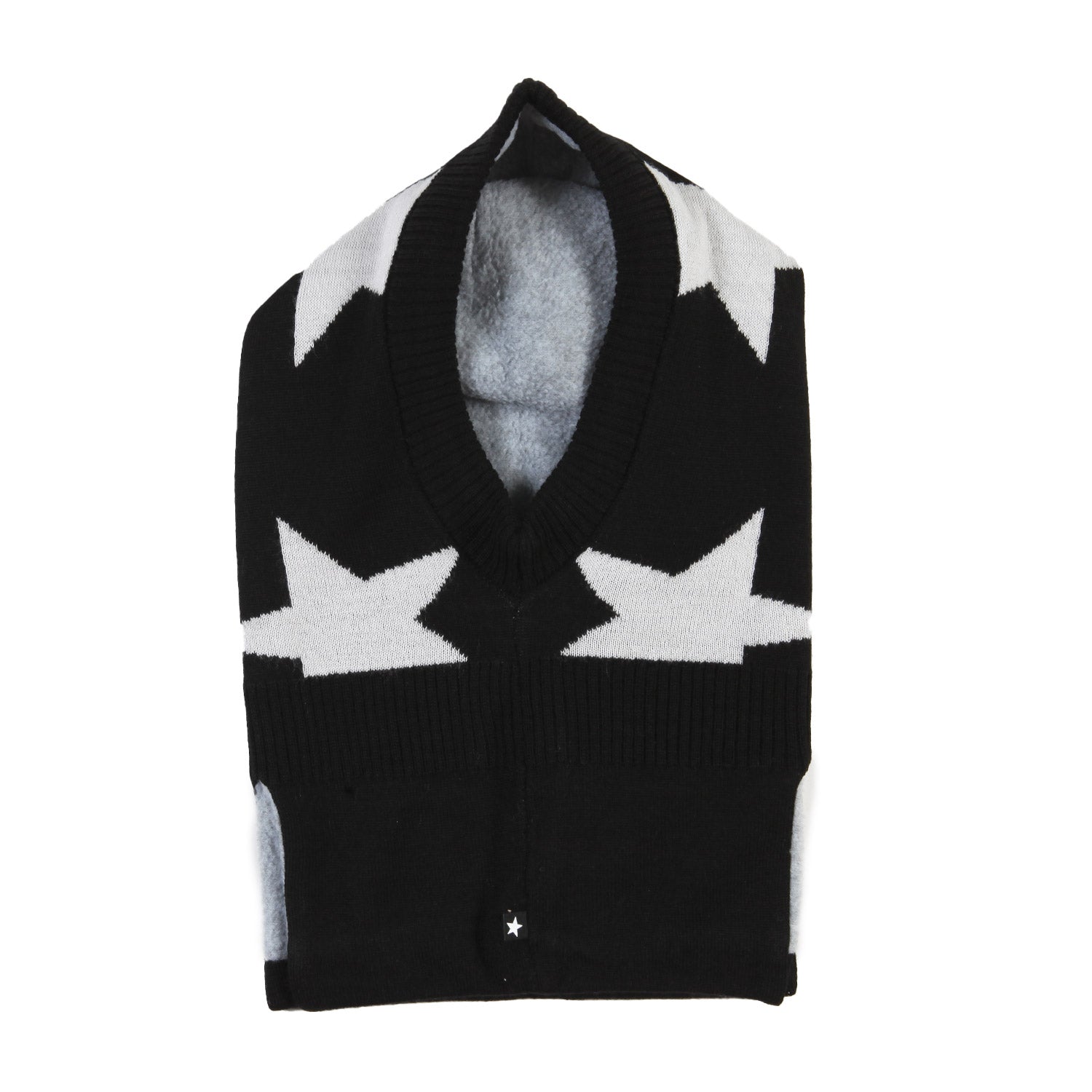 Balaclava unisex Snow nero con stelle grigie - annameglio.com abbigliamento moda