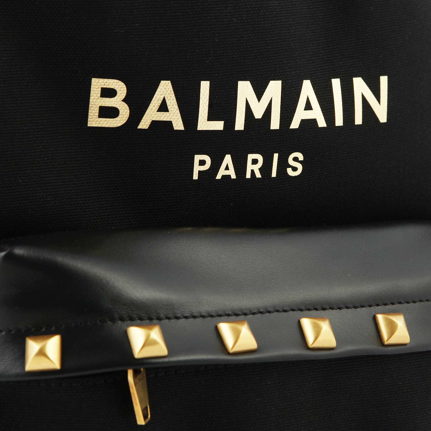 Zaino Balmain nero con dettagli e logo dorati - annameglio.com abbigliamento moda