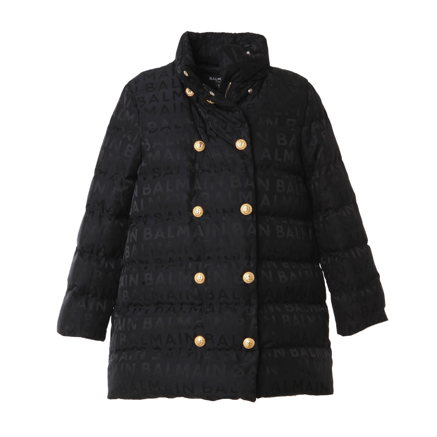 Piumino Nero con logo Balmain - annameglio.com abbigliamento moda