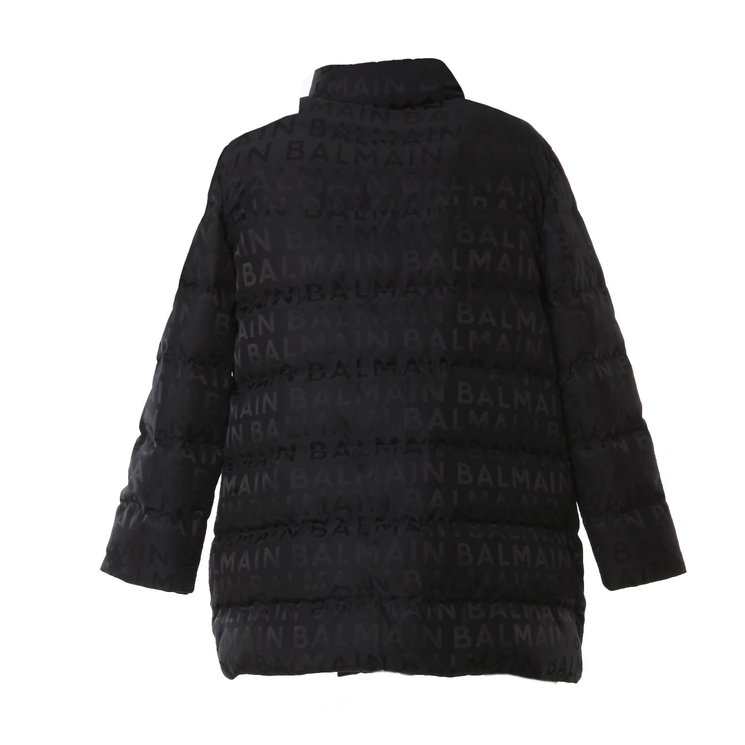Piumino Nero con logo Balmain - annameglio.com abbigliamento moda