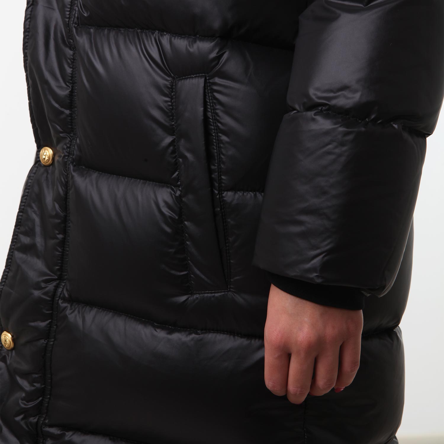 Piumino lungo Balmain nero Bambina-Teen e Ragazza - annameglio.com abbigliamento moda