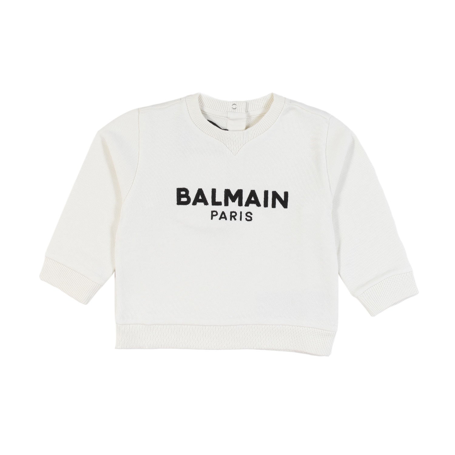 Mini felpa panna con logo nero Bimba e Bimbo - annameglio.com abbigliamento moda