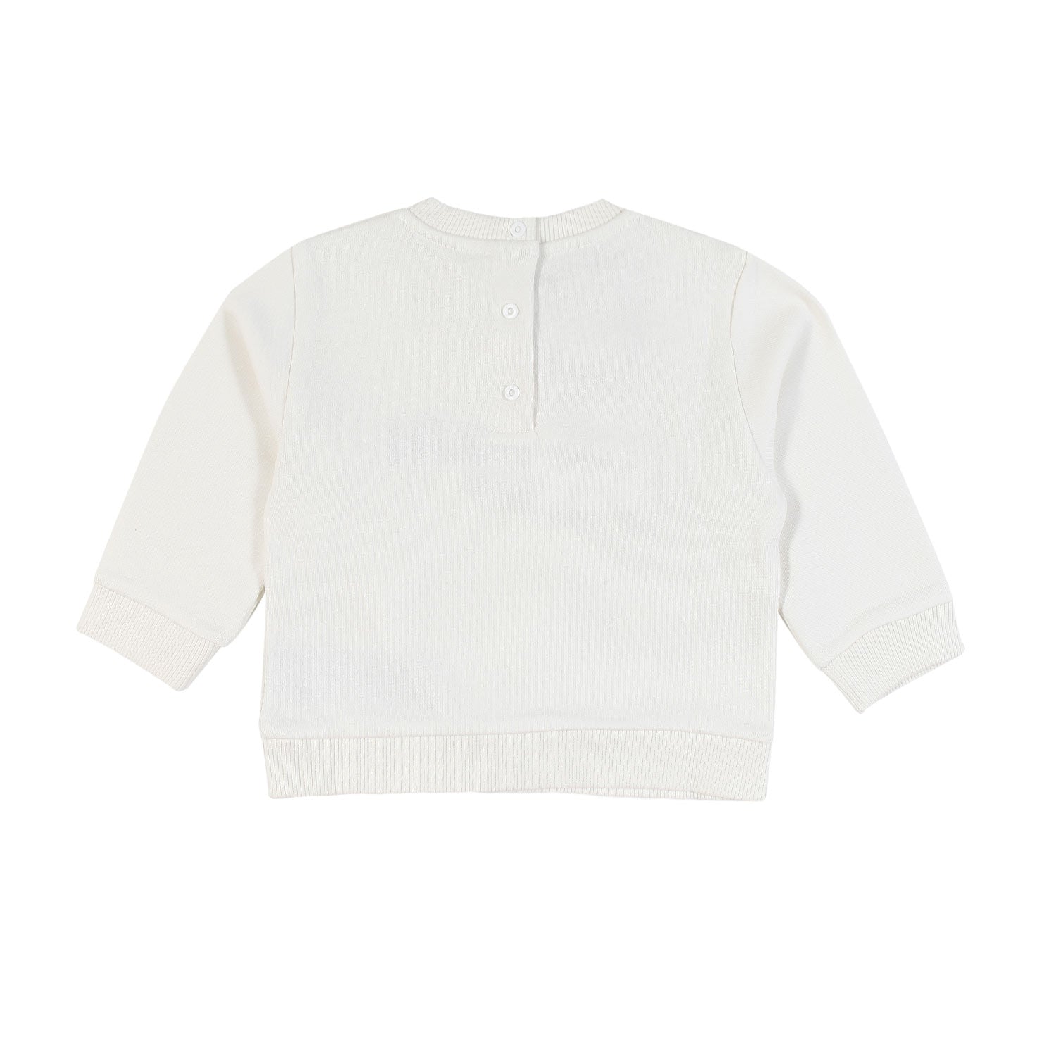 Mini felpa panna con logo nero Bimba e Bimbo - annameglio.com abbigliamento moda