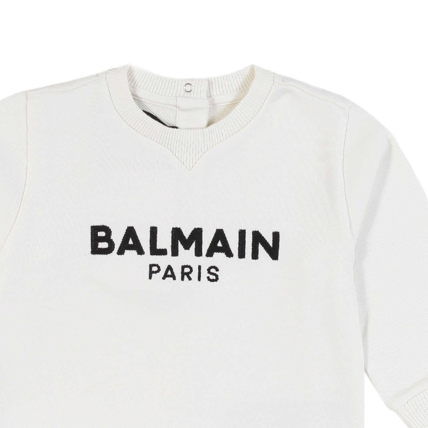 Mini felpa panna con logo nero Bimba e Bimbo - annameglio.com abbigliamento moda