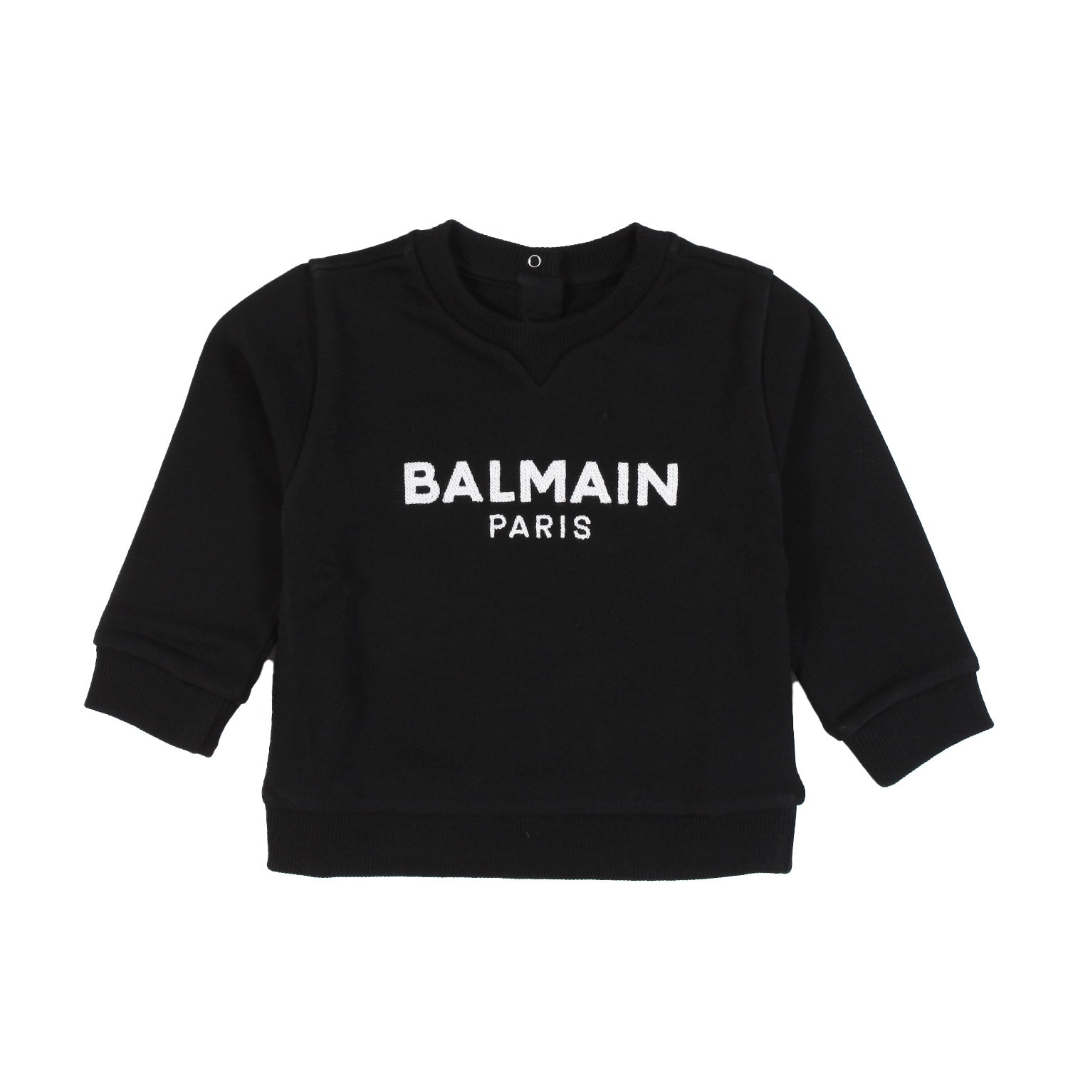 Mini felpa nera con logo bianco Bimba e Bimbo - annameglio.com abbigliamento moda