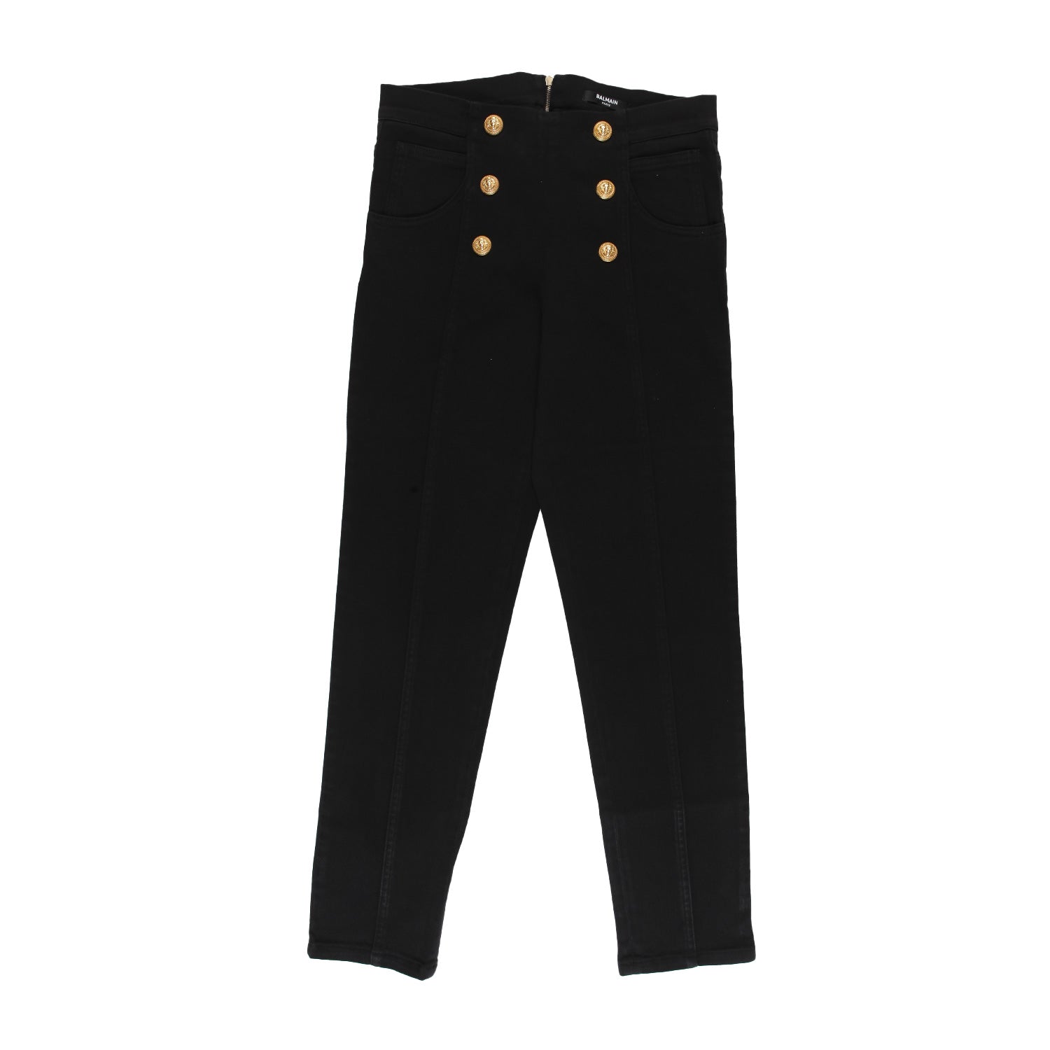 Pantalone twill nero Balmain Bambina e Teenager - annameglio.com abbigliamento moda