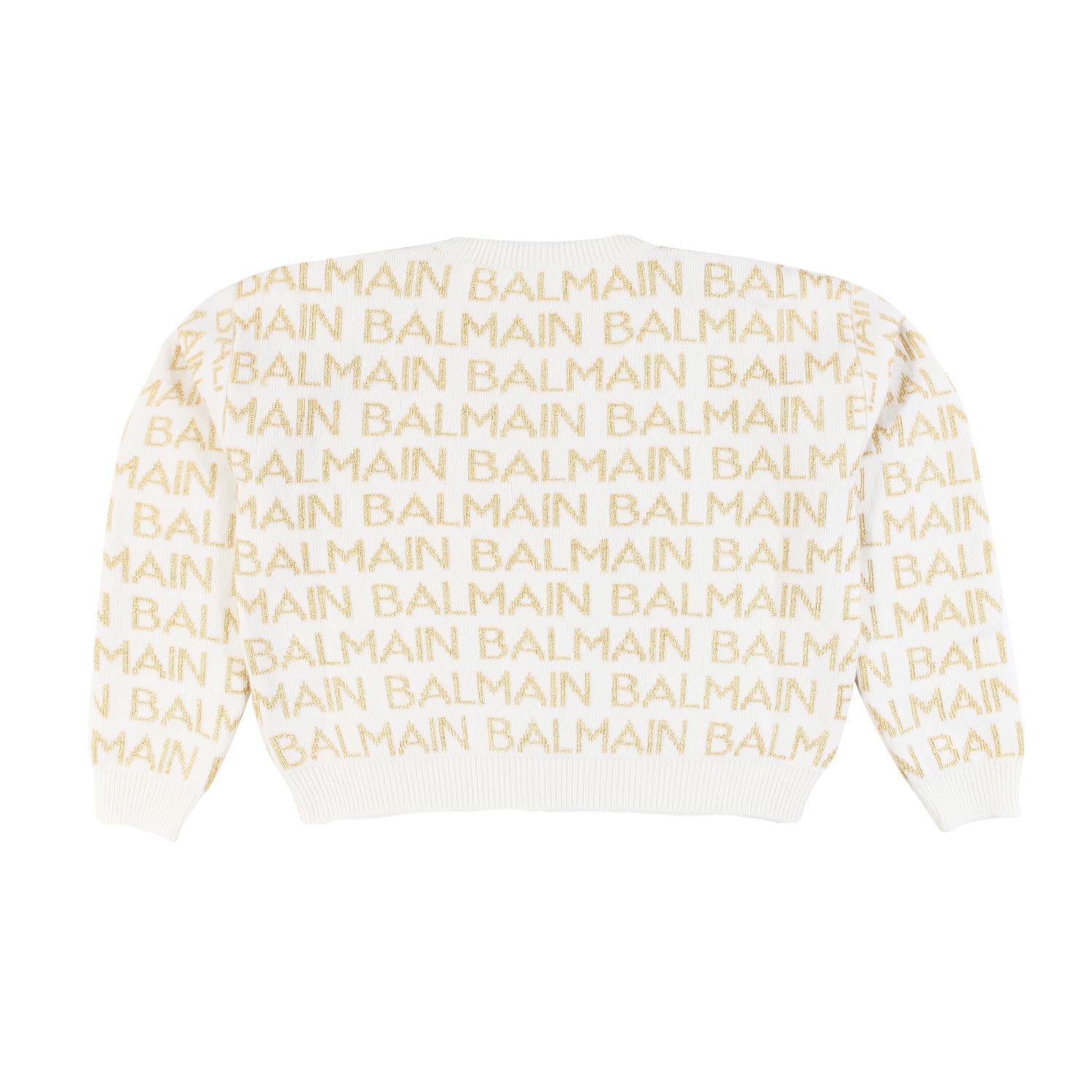 Maglione Lana Panna loghi oro Bambina e Teenager - annameglio.com abbigliamento moda