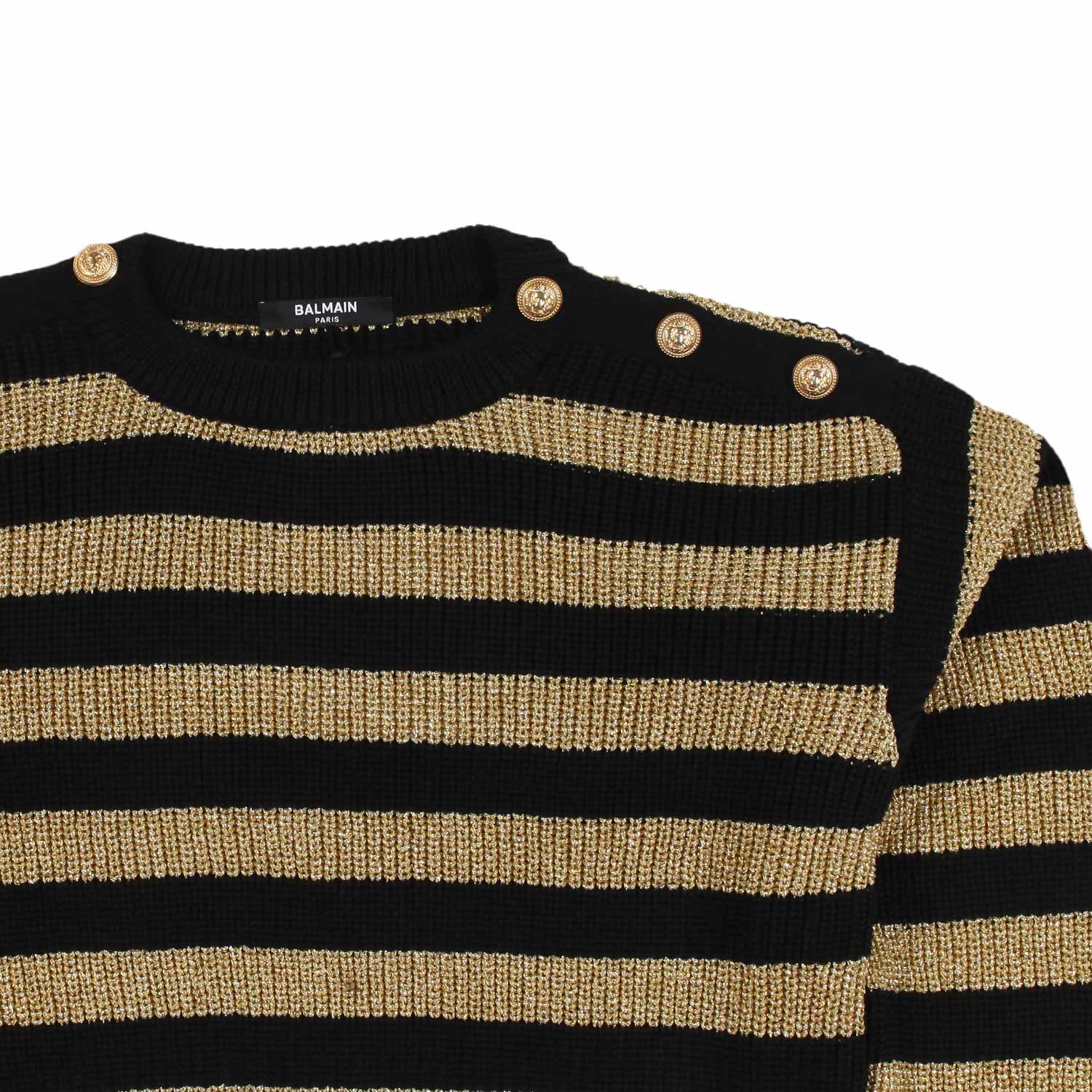 Maglione lana nero e oro Bambina e Teenager - annameglio.com abbigliamento moda