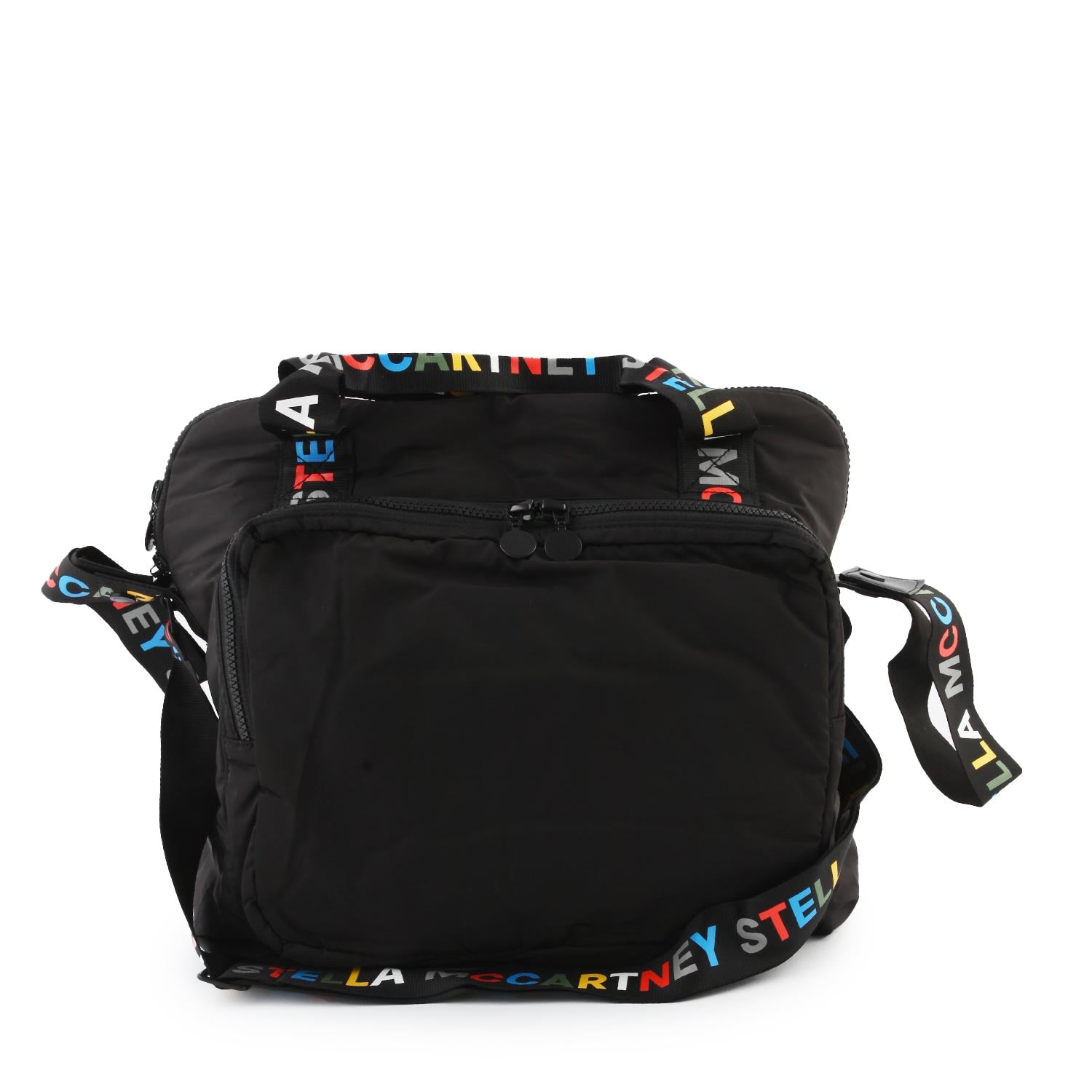 Borsa fasciatoio nera Stella con loghi multicolor - annameglio.com abbigliamento moda