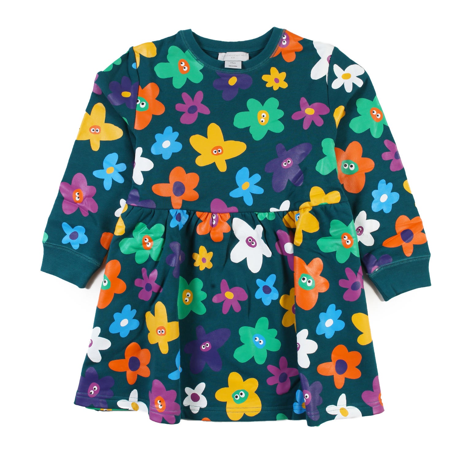 Abito felpa Stella verde e multicolor bambina - annameglio.com abbigliamento moda