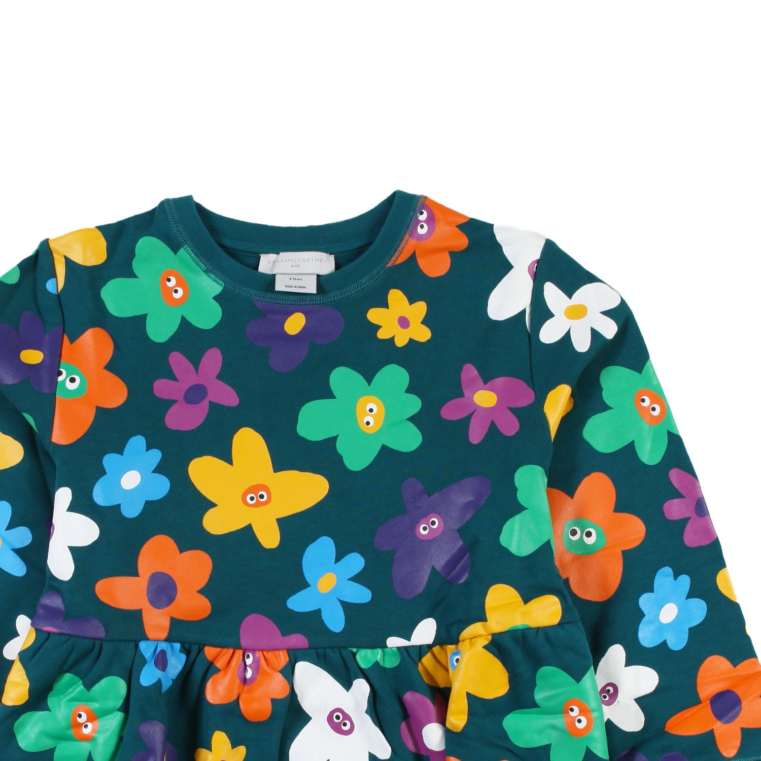 Abito felpa Stella verde e multicolor bambina - annameglio.com abbigliamento moda