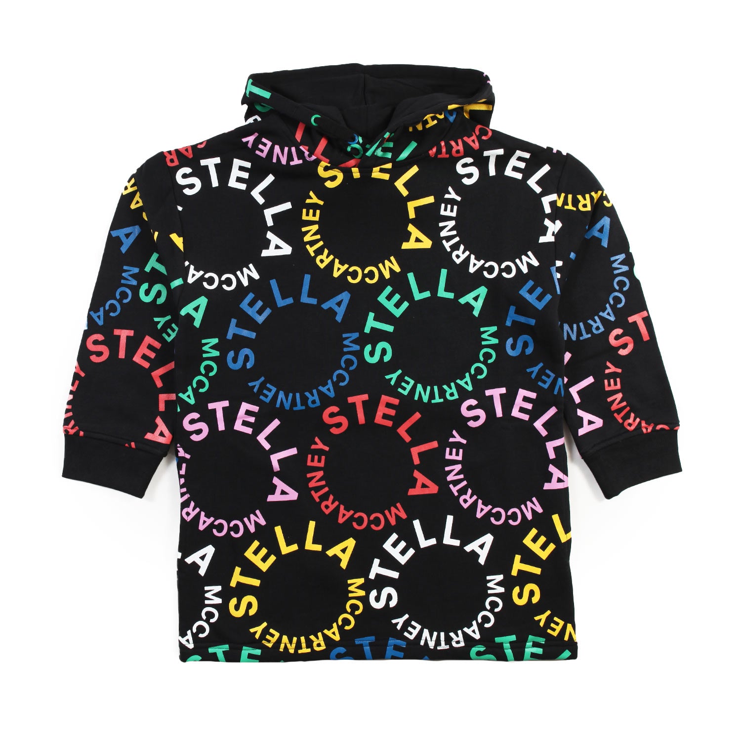 Abito maxi felpa Stella nero e multicolor - annameglio.com abbigliamento moda