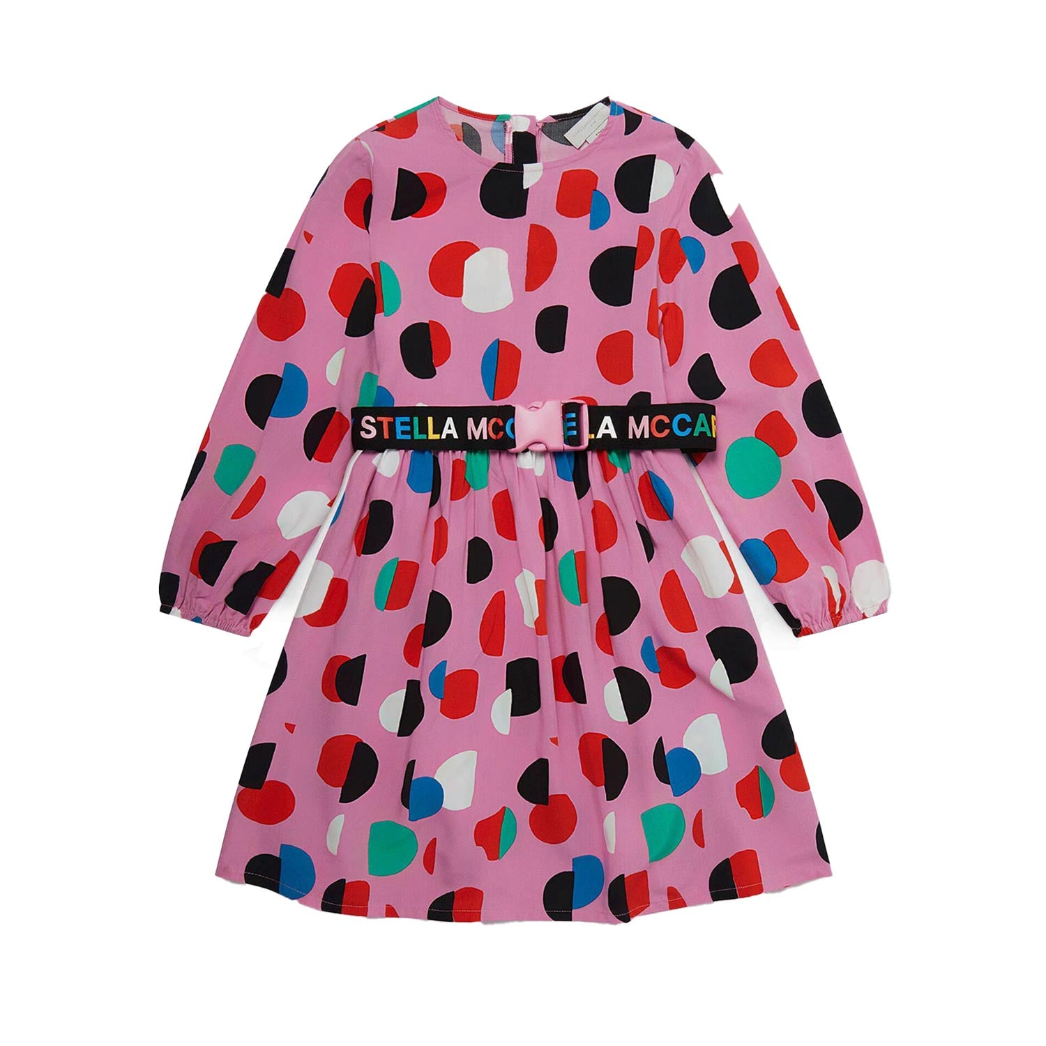 Abito Stella rosa con pois multicolor bambina - annameglio.com abbigliamento moda