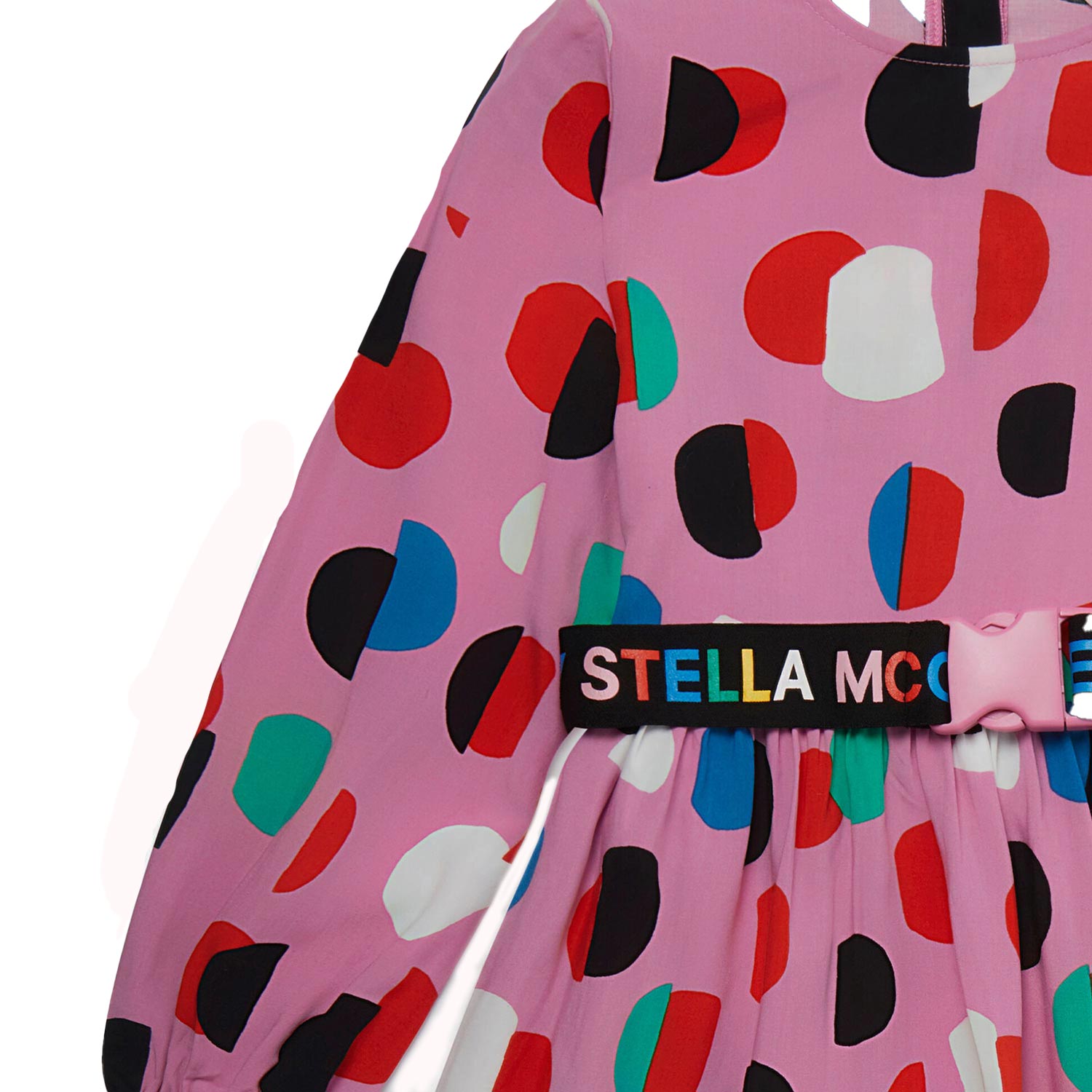 Abito Stella rosa con pois multicolor bambina - annameglio.com abbigliamento moda