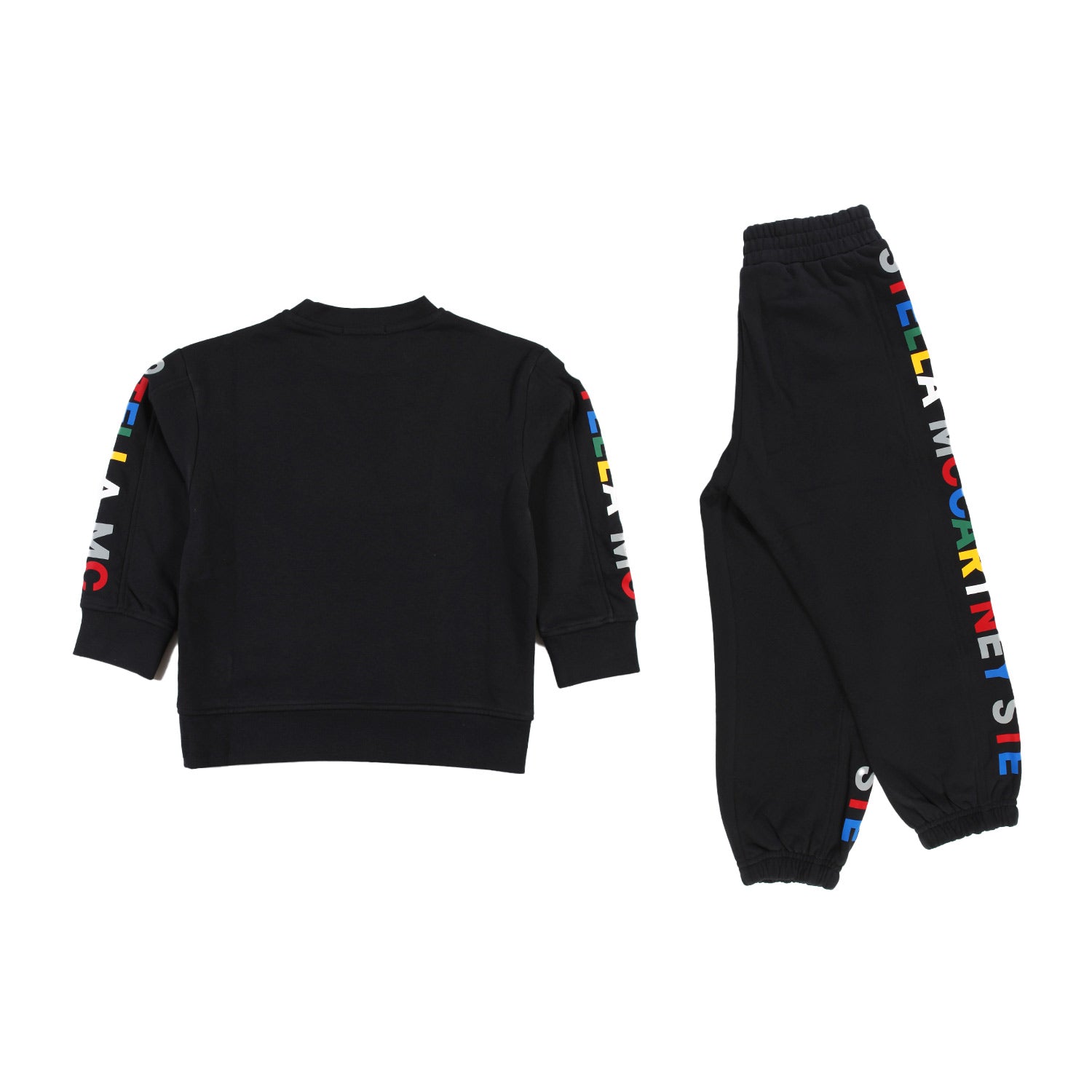 Tuta unisex Stella nera con loghi multicolor - annameglio.com abbigliamento moda
